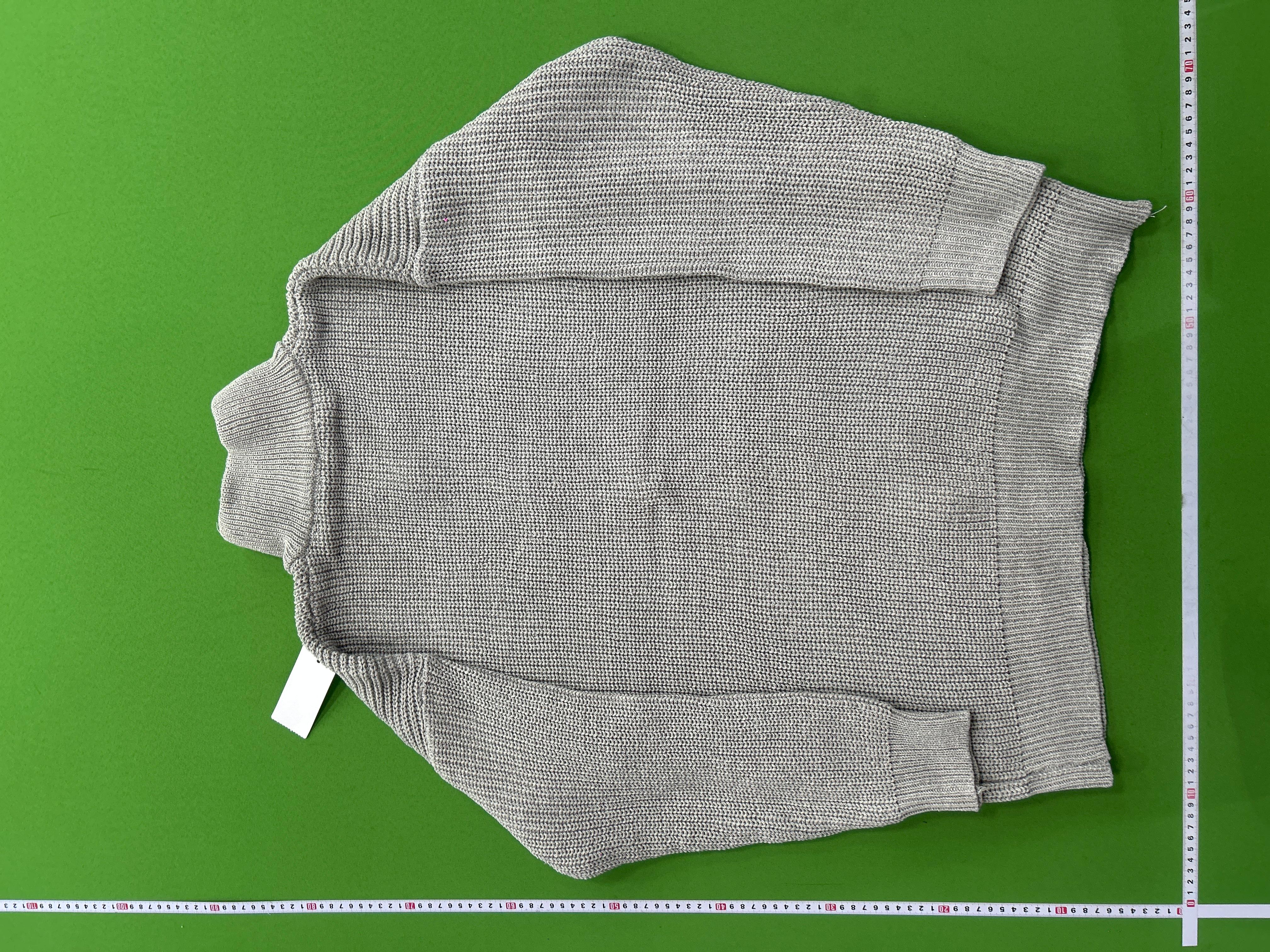Foto QC 4 de Unbranded Ribbed Knit Zip Sweater Black