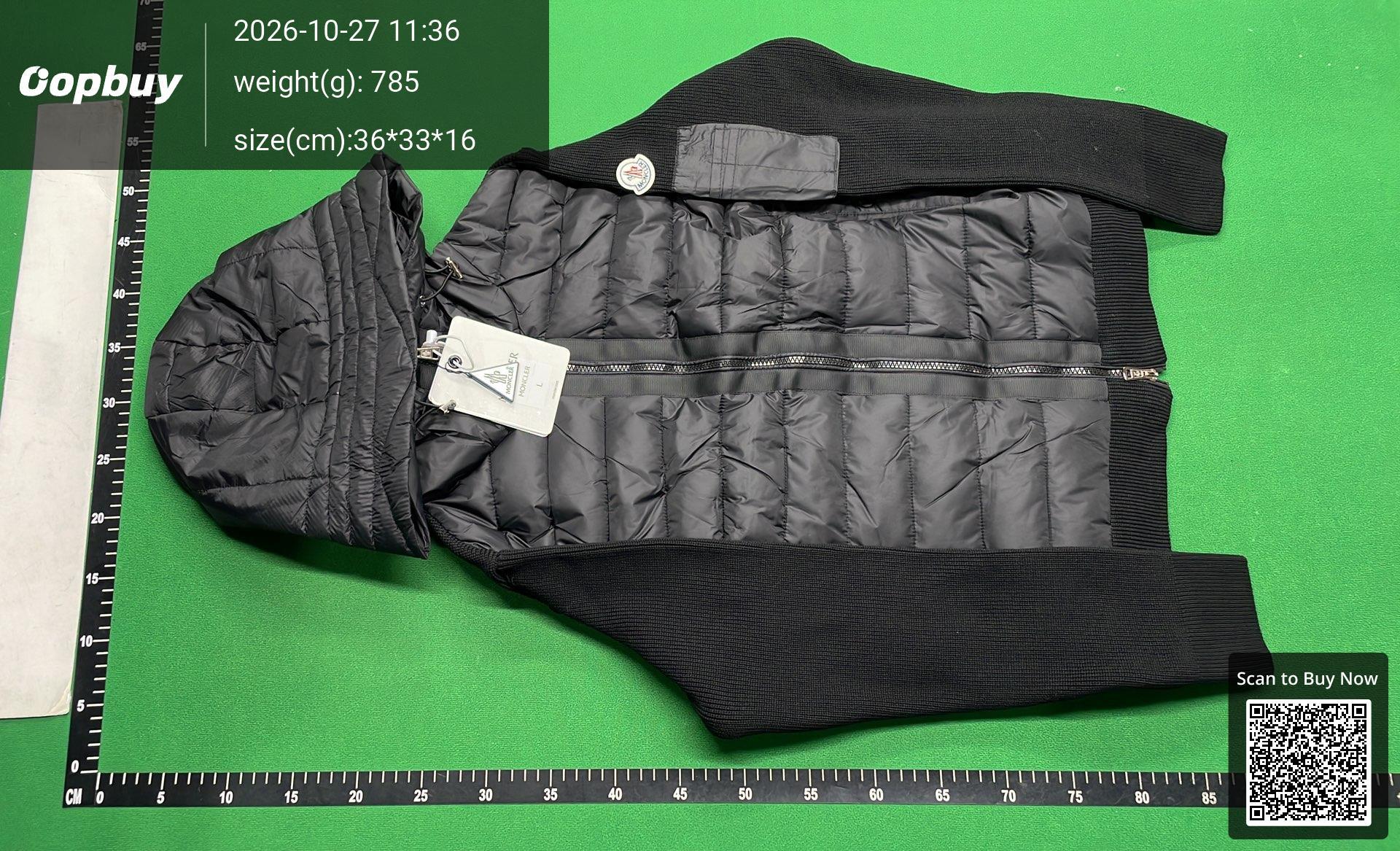 Foto QC 6 de C.P. Company Down Jacket Hybrid Knit Olive