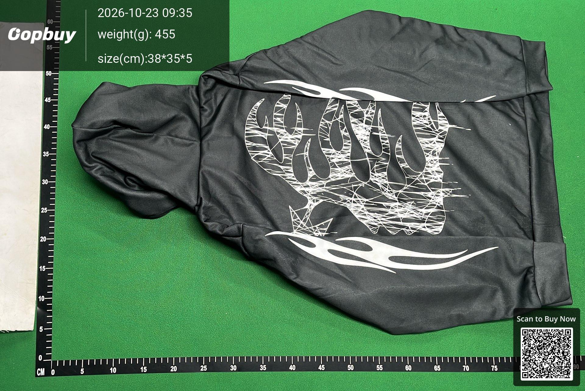 Foto QC 3 de Hellstar Sweat Shorts Flame Washed Black