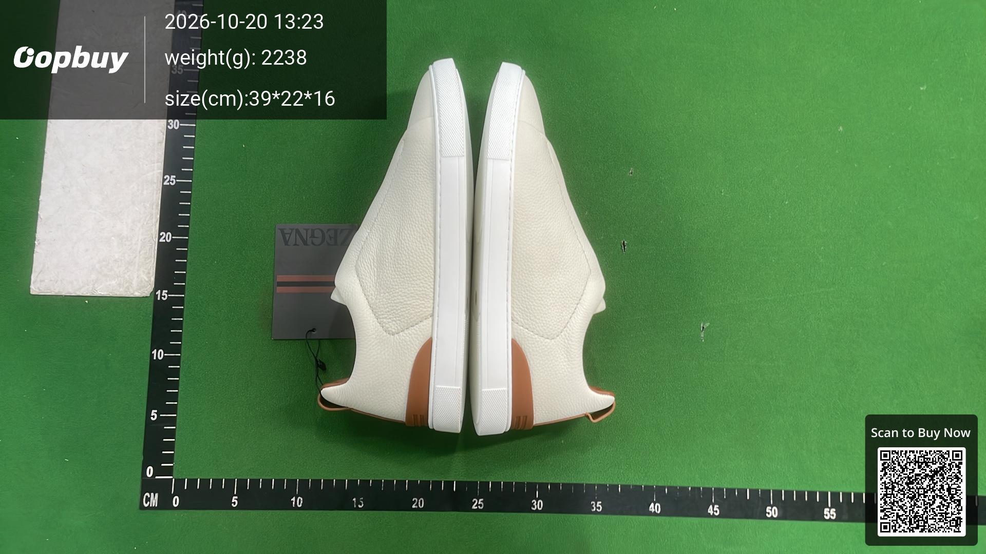 Foto QC 5 de Zegna Triple Stitch Leather Low-top Black