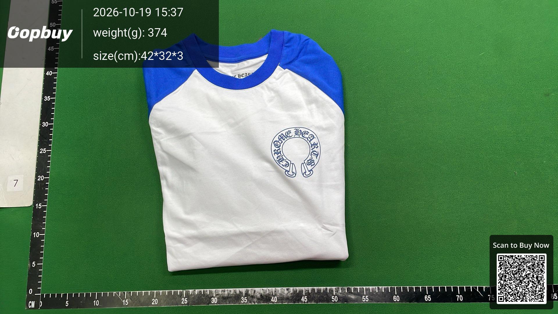 Foto QC 8 de Chrome Hearts T-shirt Floral Horseshoe Long-Sleeve White