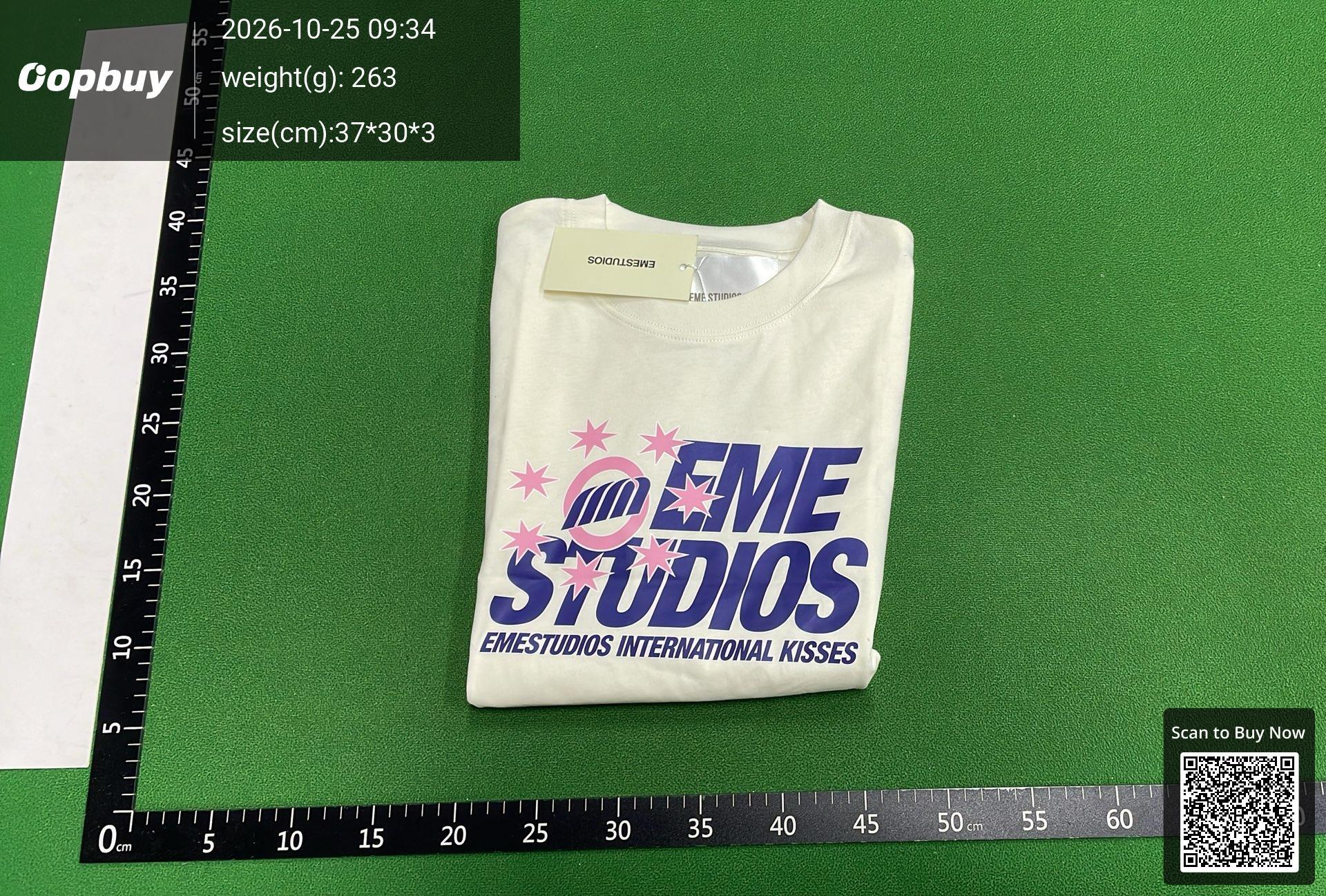 Foto QC 4 de EMESTUDIOS Veteran Collection T-shirt Logo Print Cream