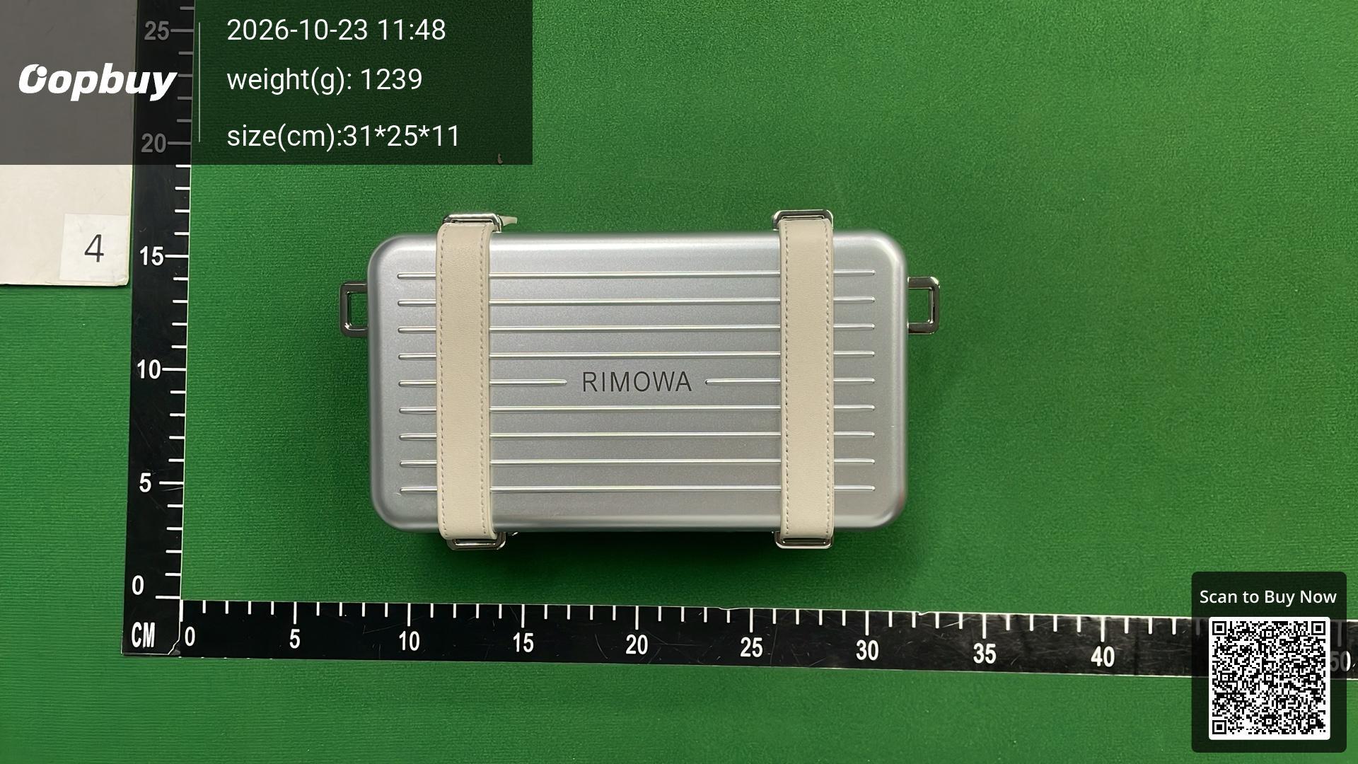 Foto QC 1 de Dior x Rimowa Personal Clutch Silver Aluminum