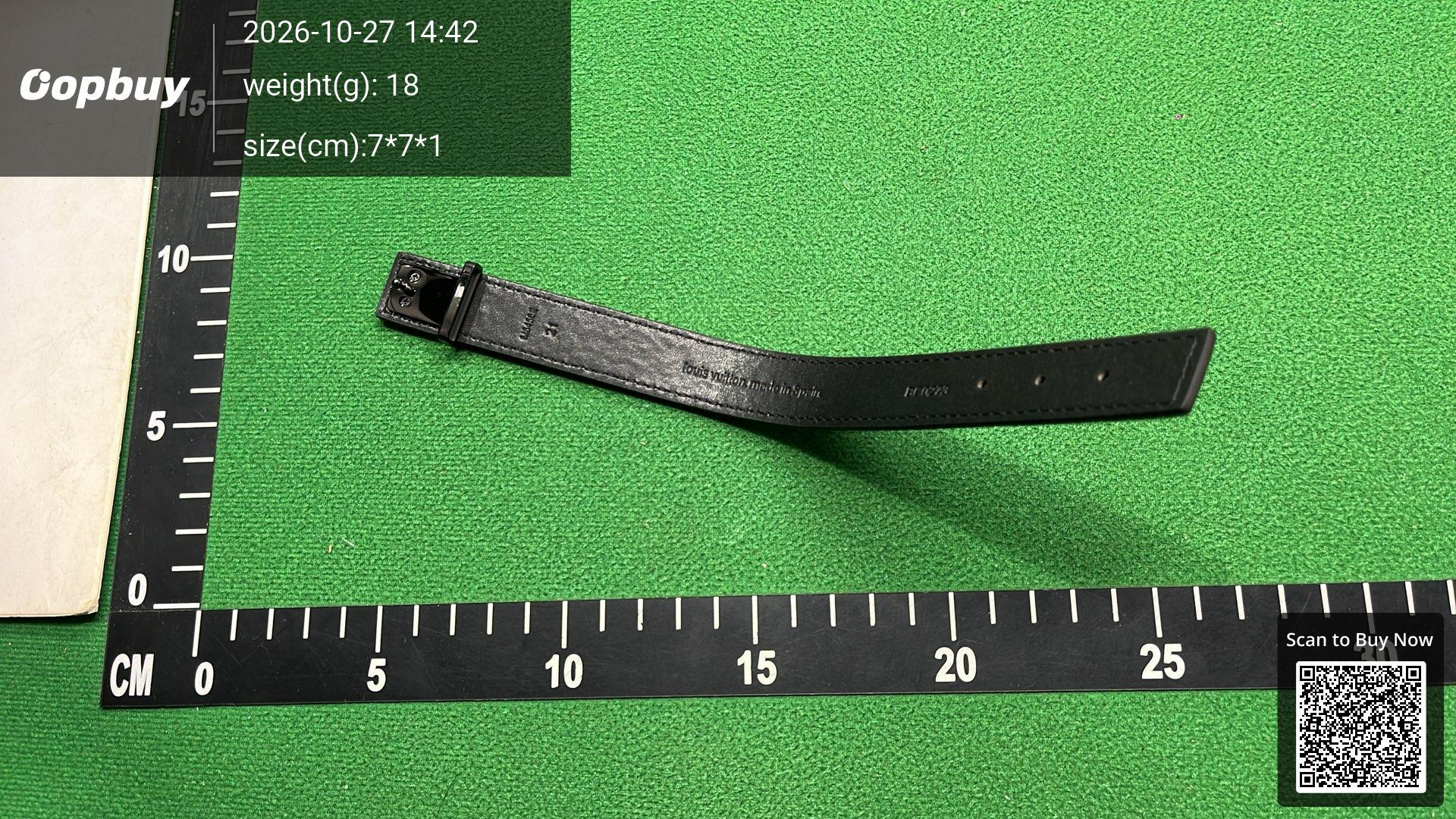 Foto QC 7 de Louis Vuitton Bracelet Leather Metal Blue