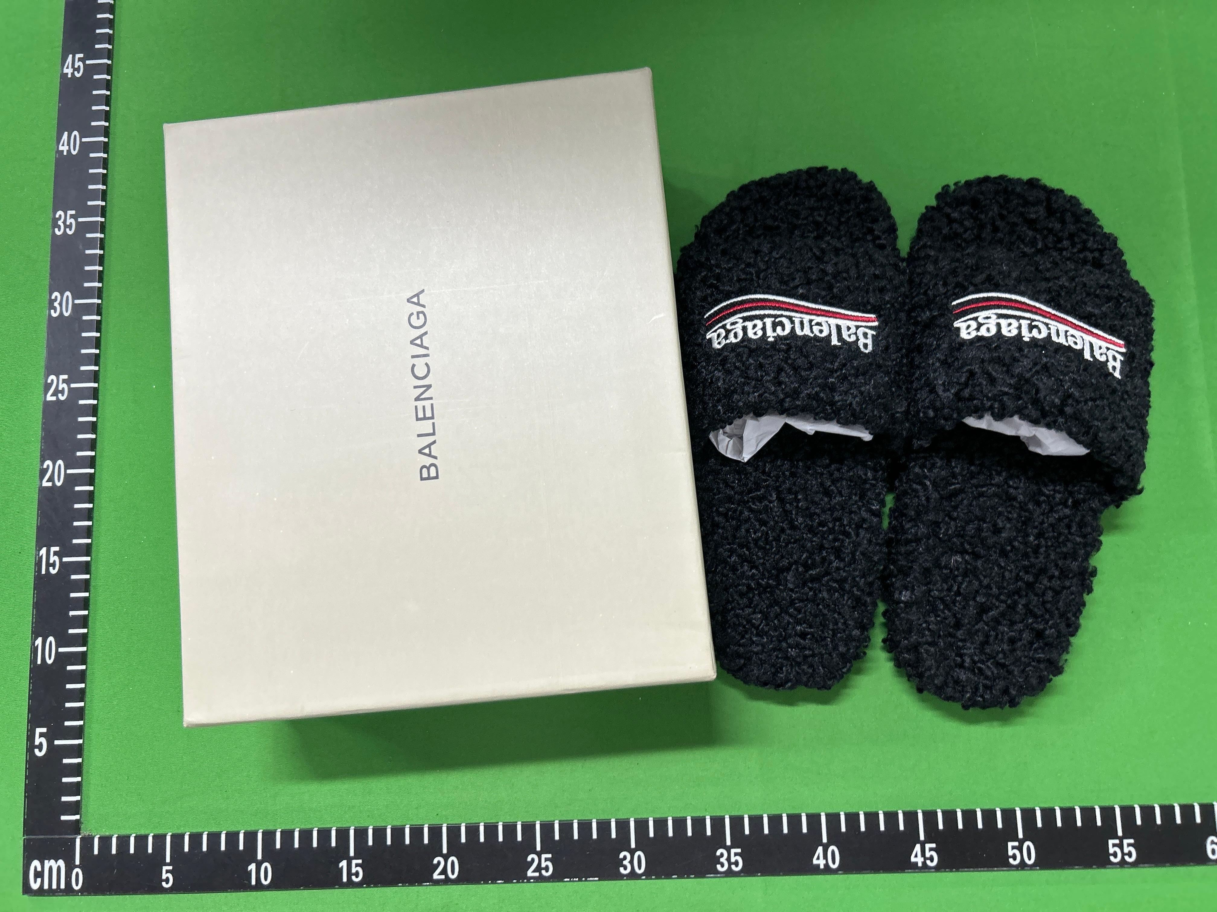 Foto QC 2 de Balenciaga Pool Slide Furry Leopard