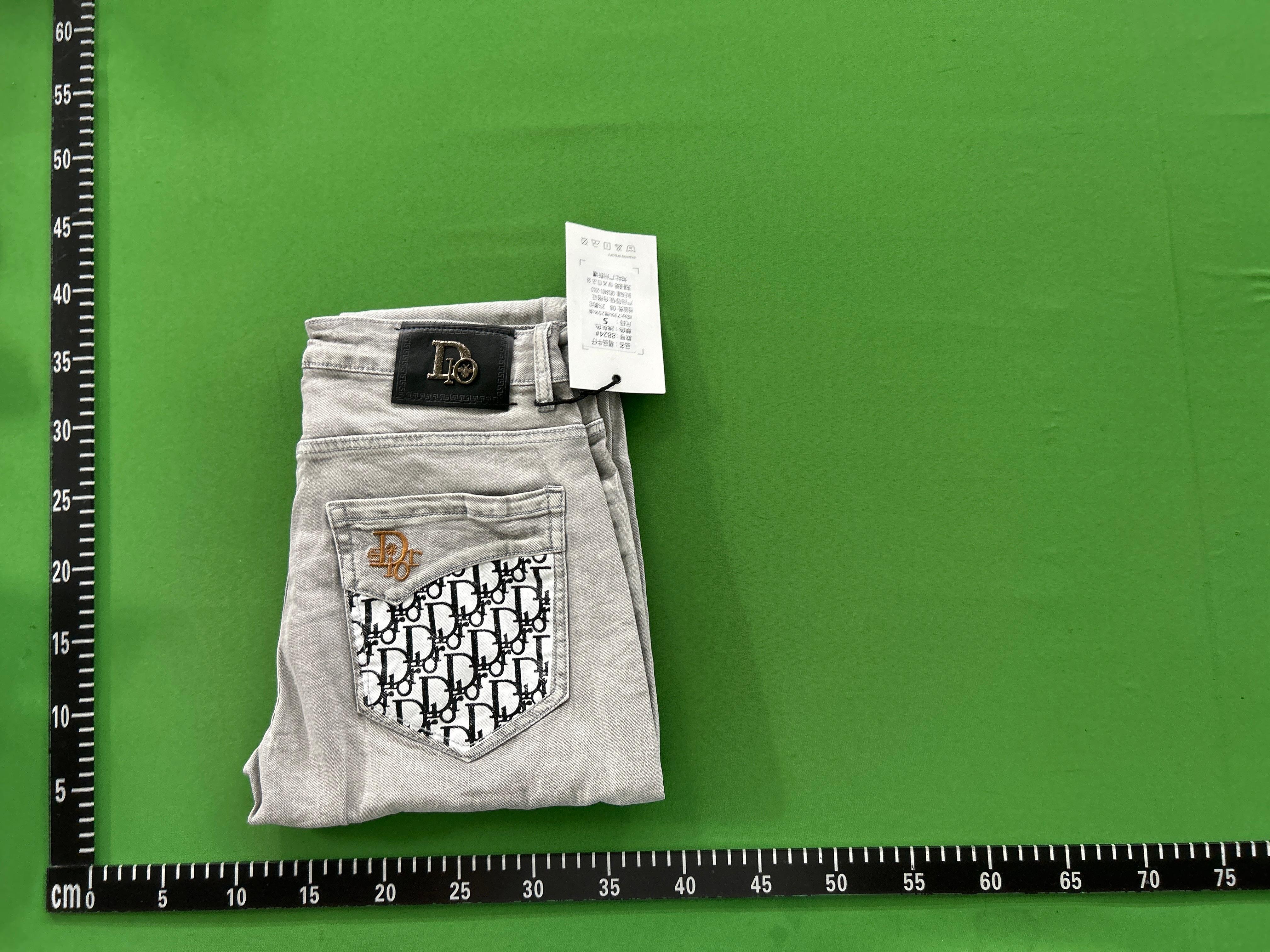 Foto QC 1 de Dior Jeans Slim Fit Oblique Pocket Gray