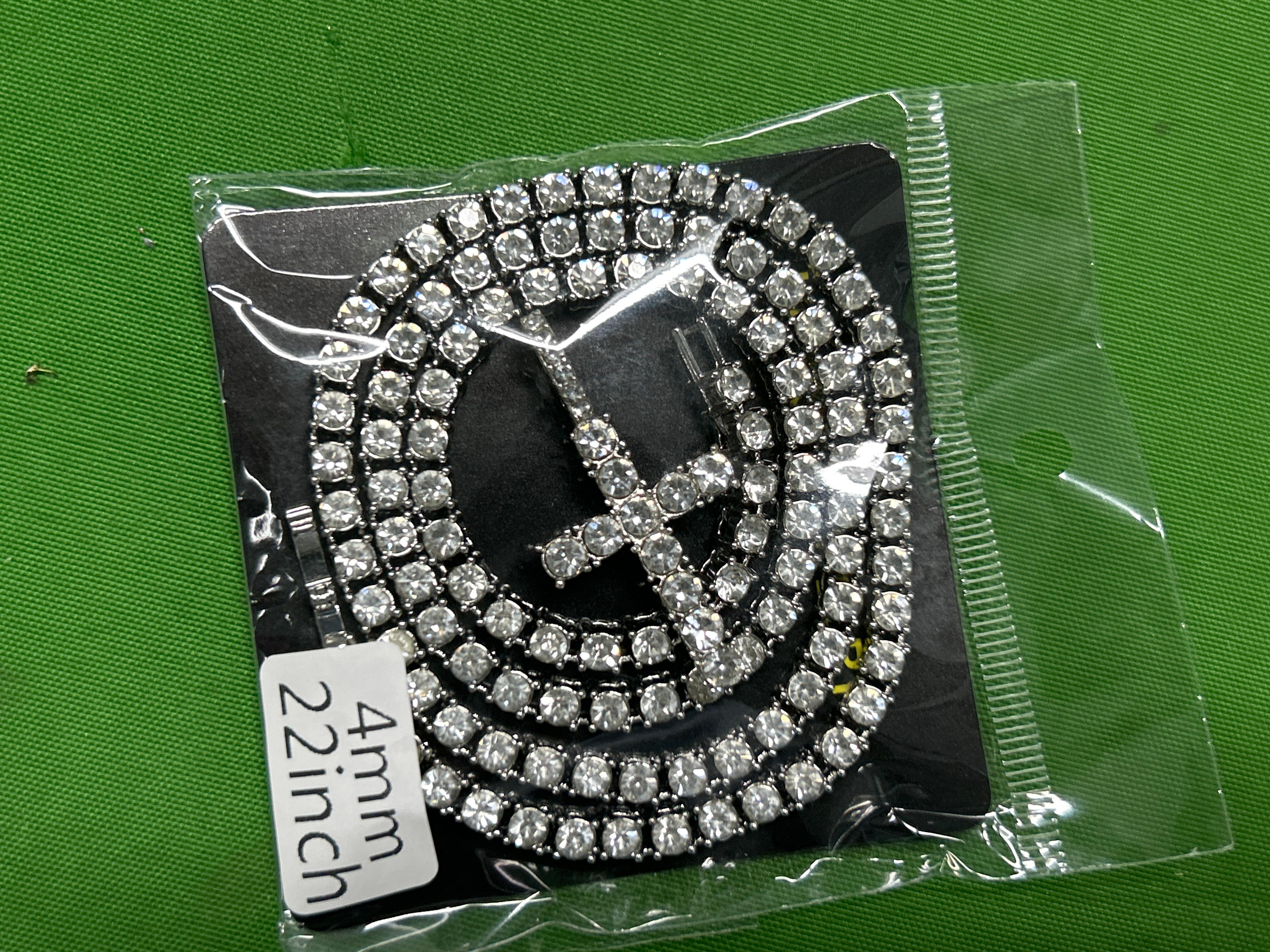 Foto QC 2 de Other Cross Tennis Necklace Alloy Strass Multicolor