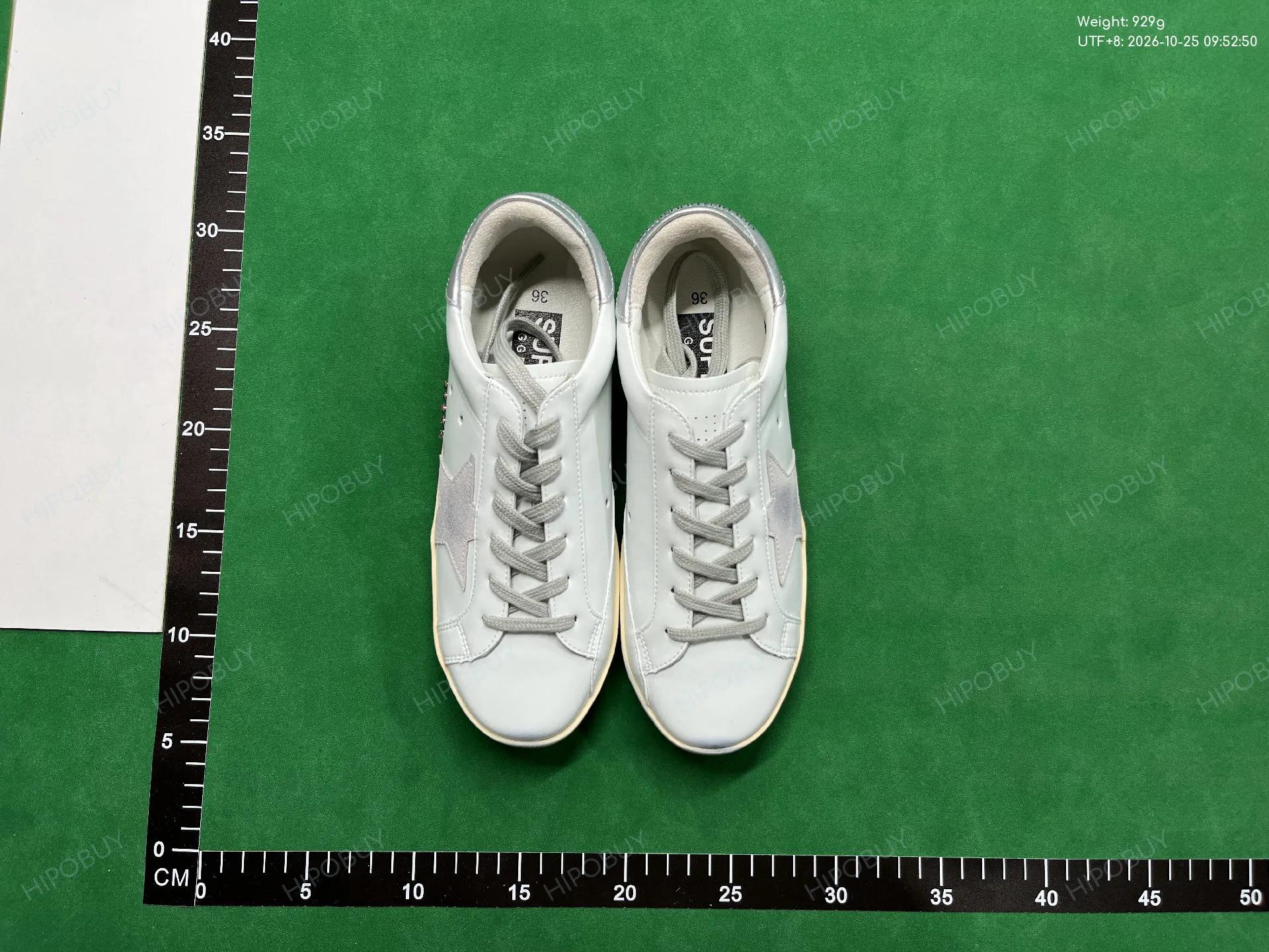 Foto QC 6 de Golden Goose Superstar Low White Pink Glitter Star Light Blue