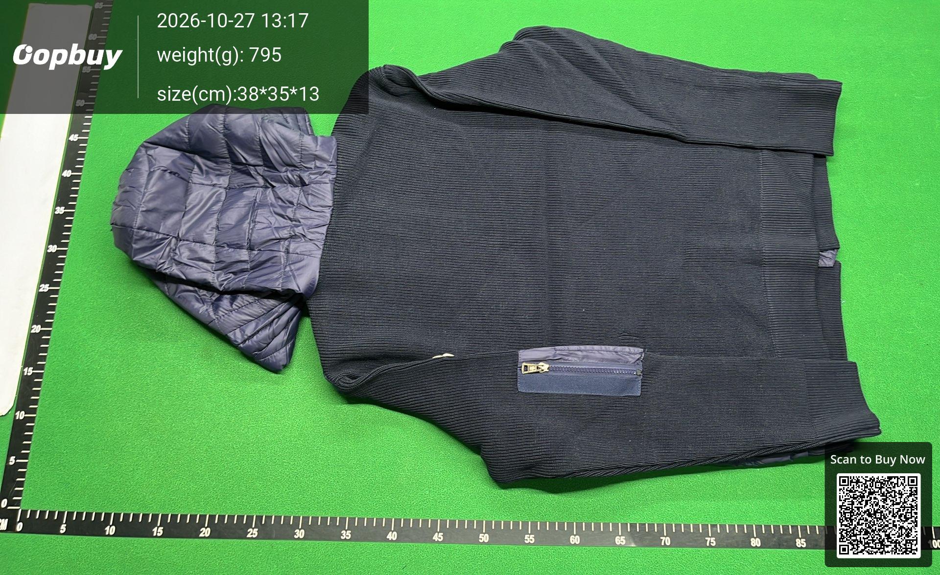 Foto QC 3 de C.P. Company Down Jacket Hybrid Knit Olive