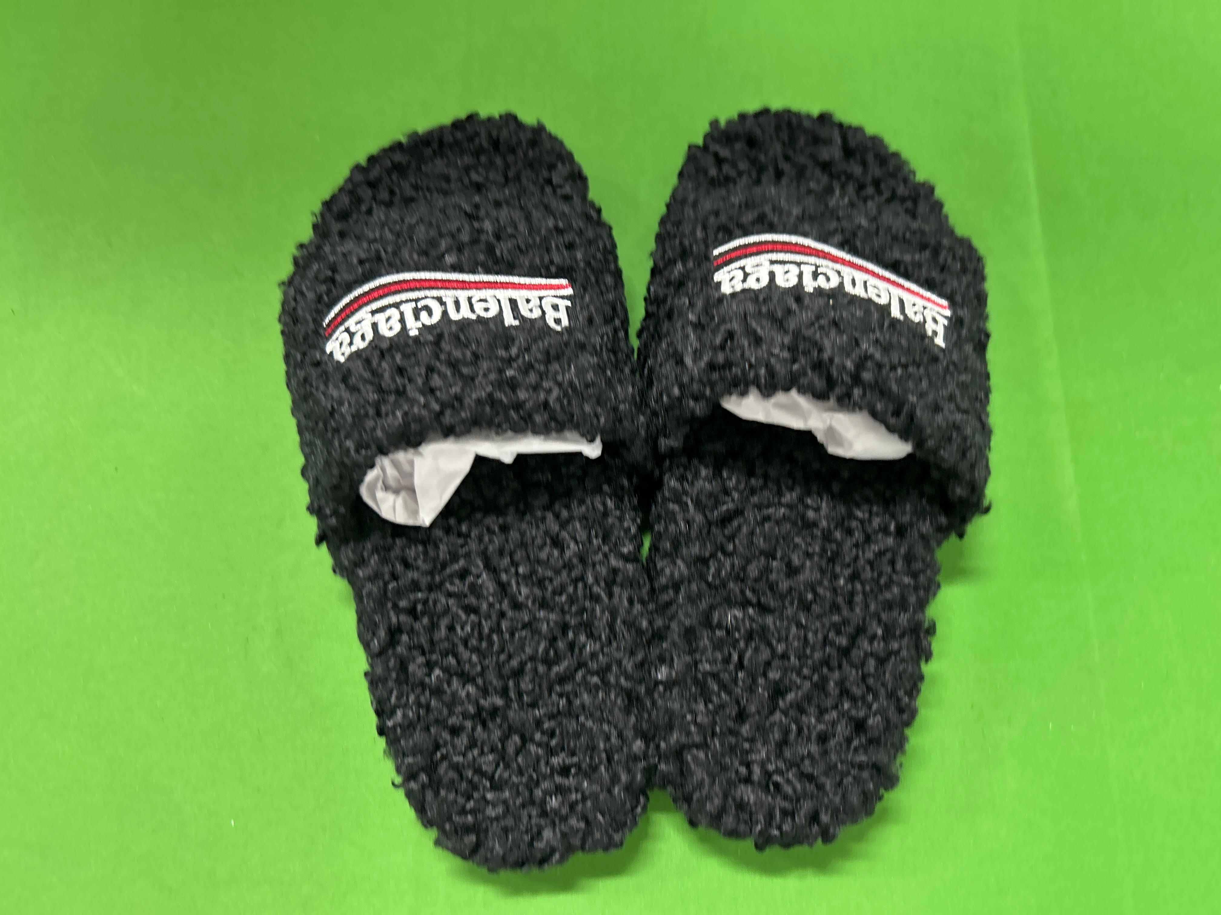 Foto QC 3 de Balenciaga Pool Slide Furry Leopard
