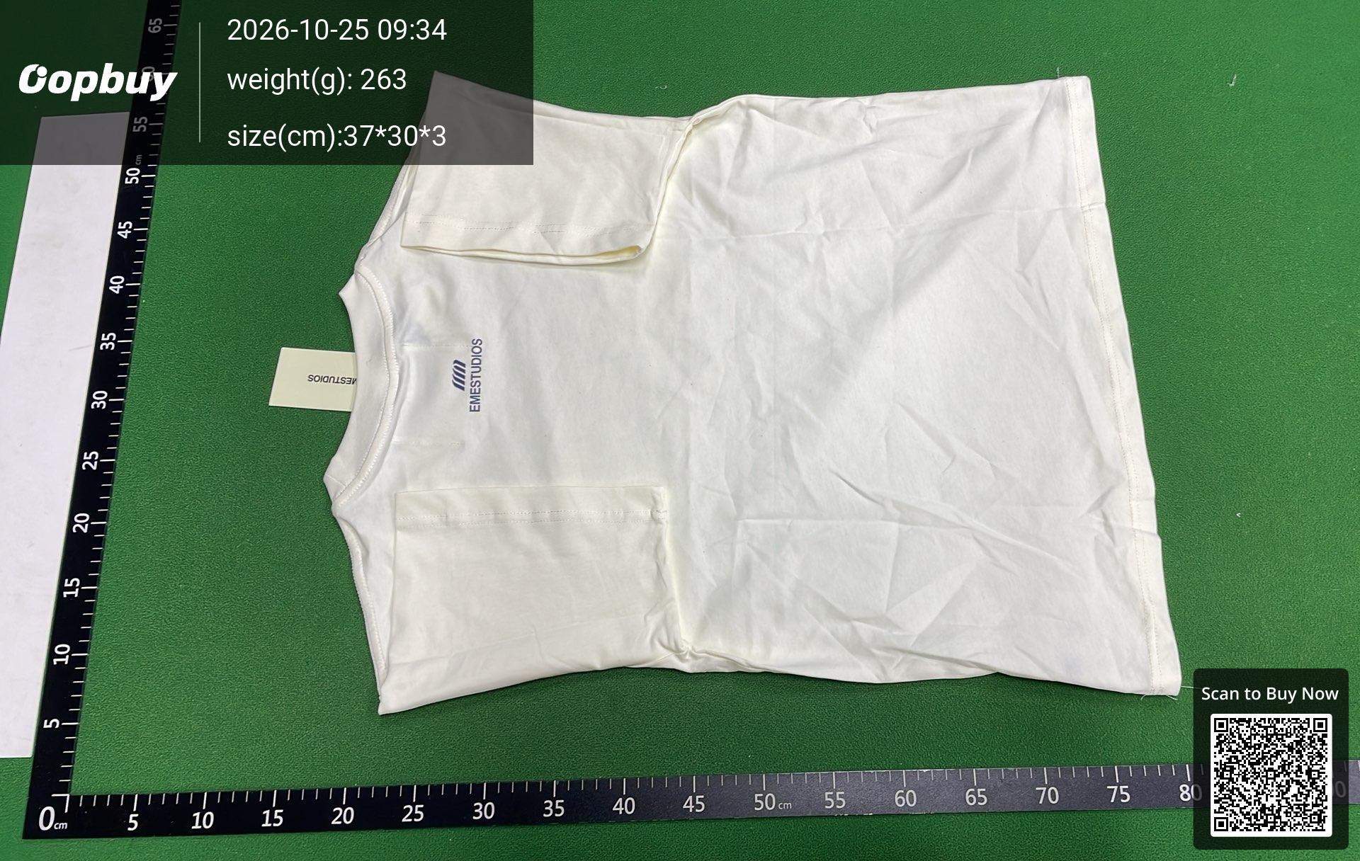 Foto QC 3 de EMESTUDIOS Veteran Collection T-shirt Logo Print Cream