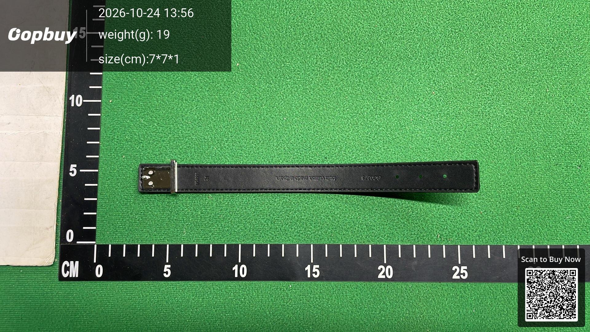 Foto QC 5 de Louis Vuitton Leather Bracelet Black
