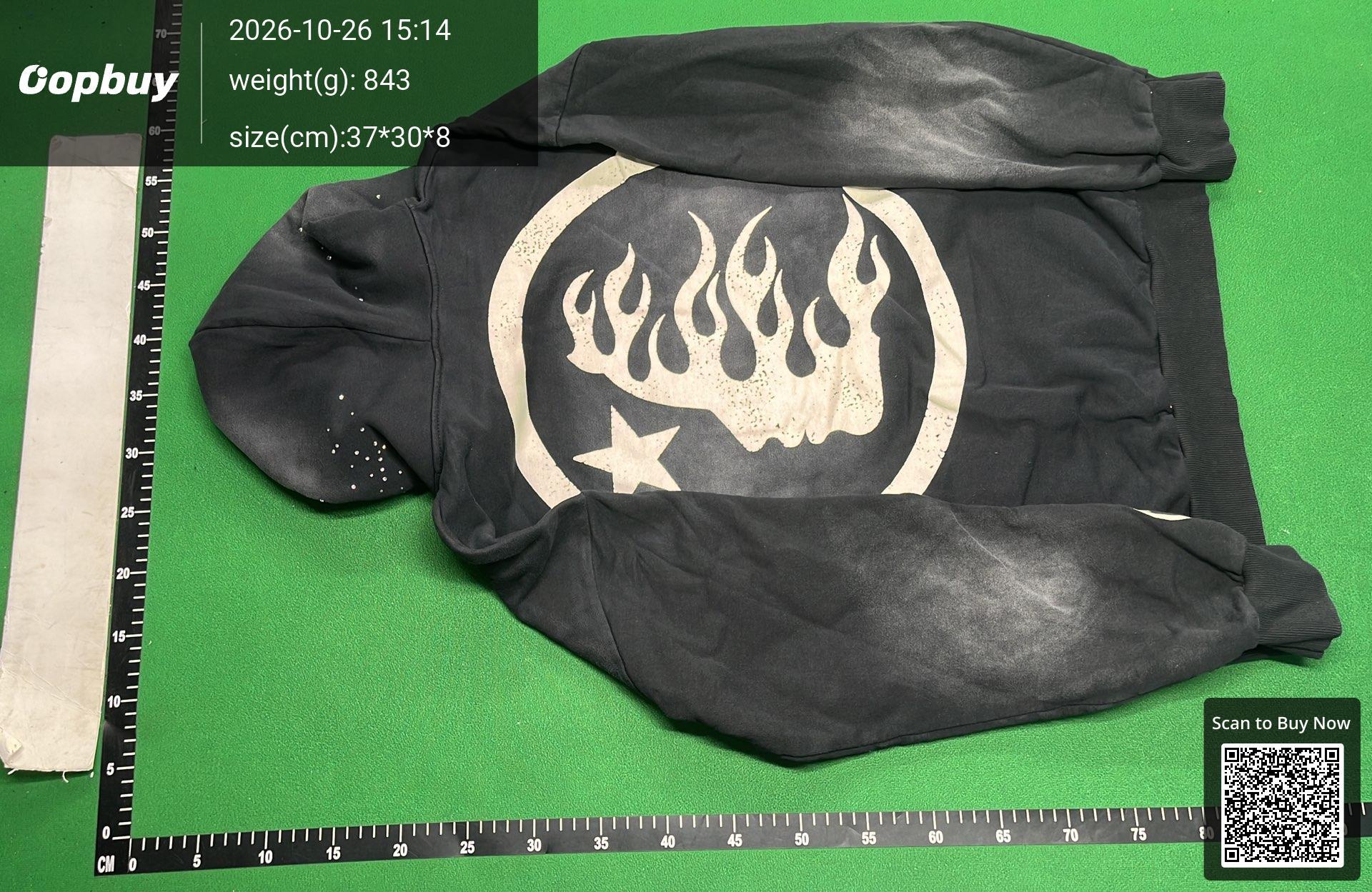 Foto QC 7 de Hellstar Path to Paradise Washed Hoodie Blue