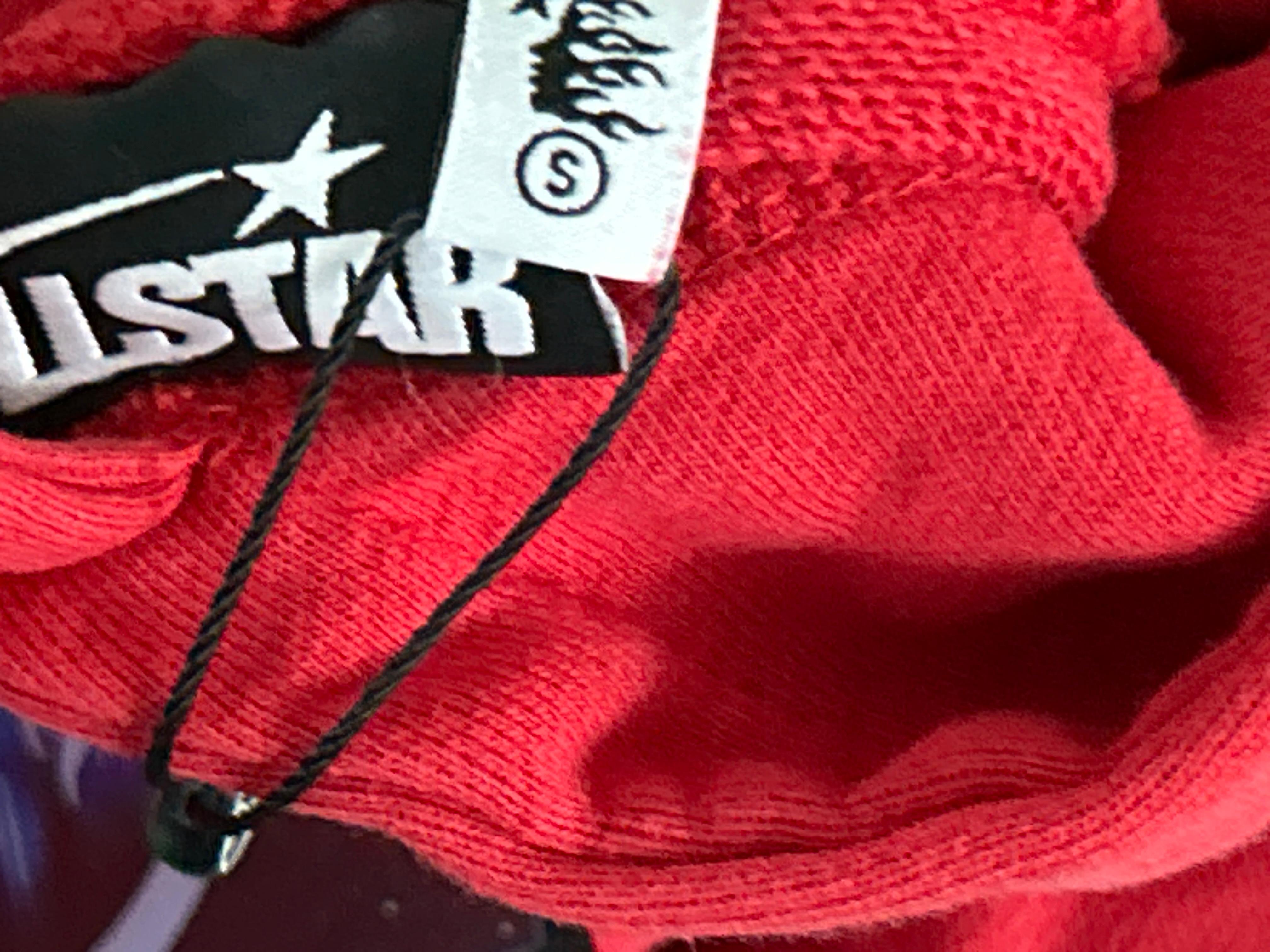 Foto QC 6 de Hellstar Hoodie Star Logo Flame Sleeve Black