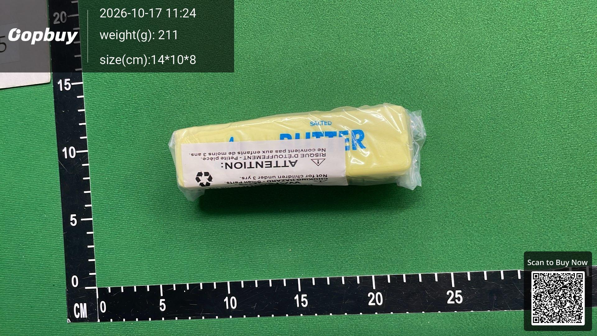 Foto QC 2 de Unbranded Salted Butter Stick PU Slow Rebound Squishy Toy