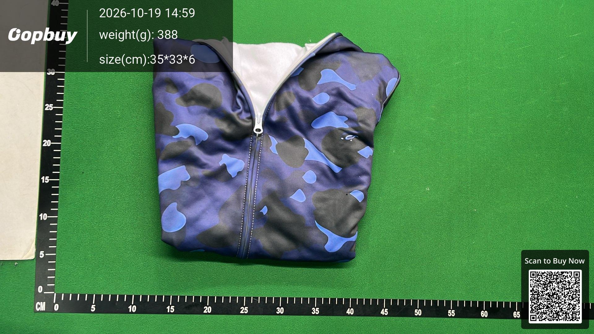 Foto QC 7 de BAPE Shark Hoodie Color Camo Red