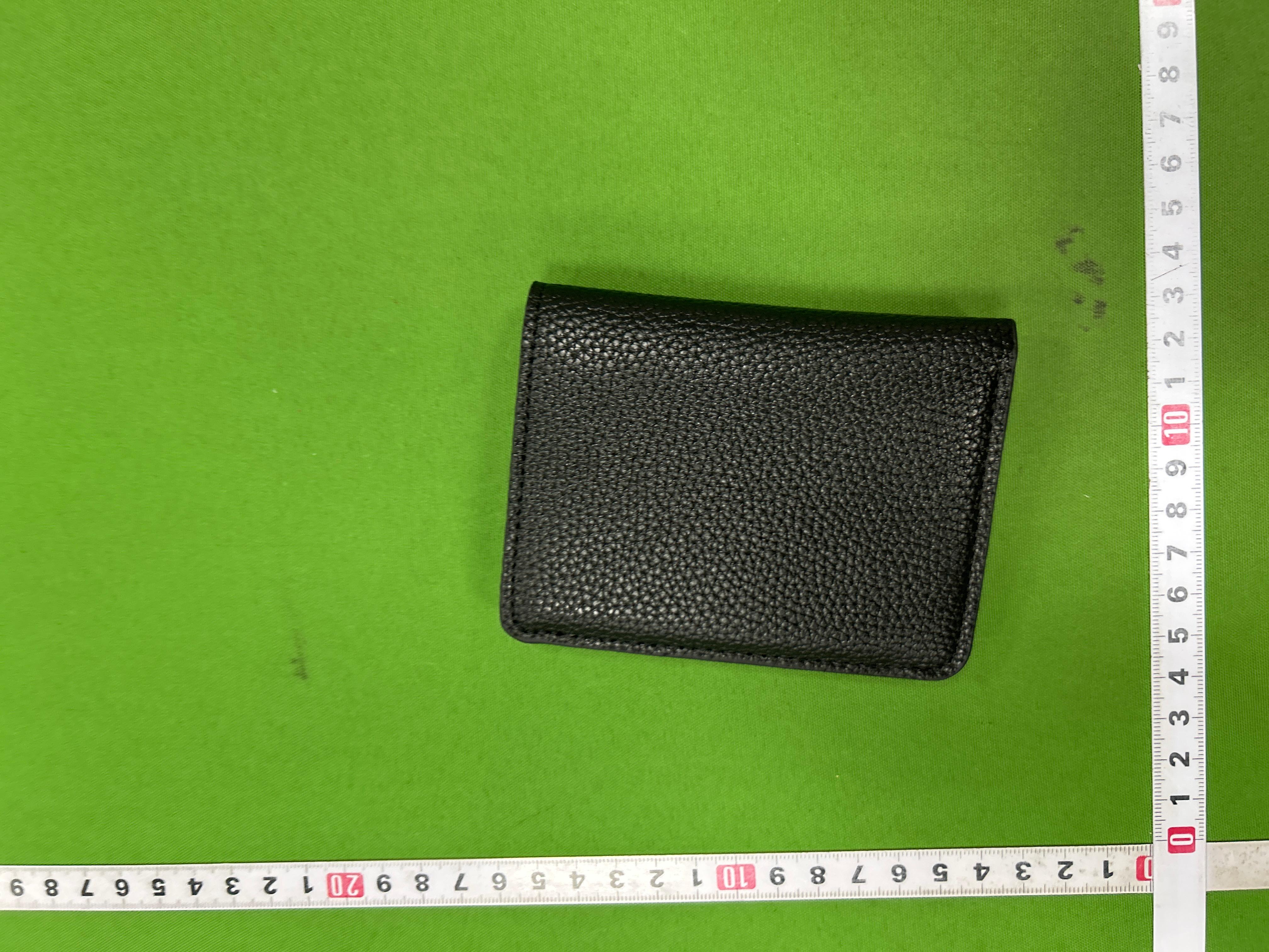 Foto QC 5 de Chrome Hearts Horseshoe Logo CH Cross Wallet Lychee Pattern Black