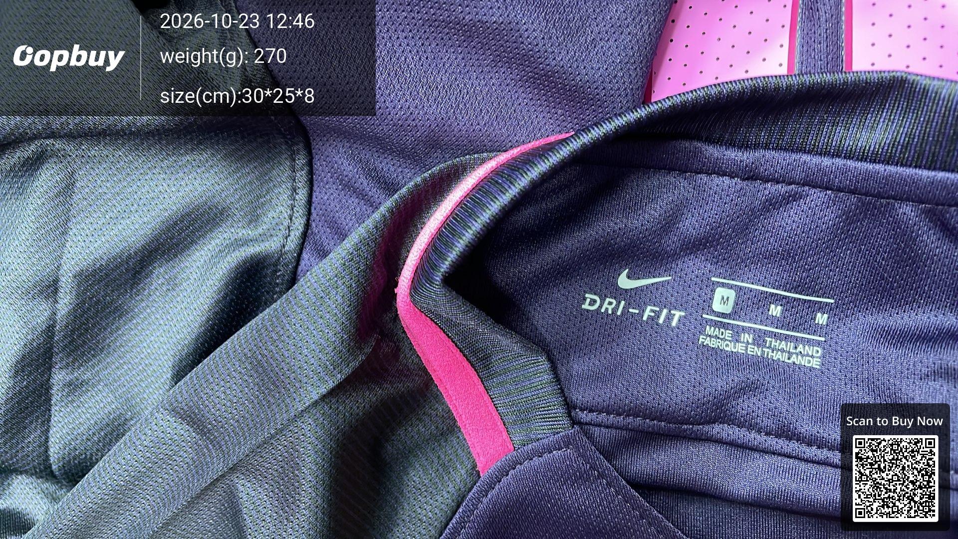 Foto QC 5 de Nike x FC Barcelona 2016/17 Home Long Sleeve Messi Jersey Blue/Red
