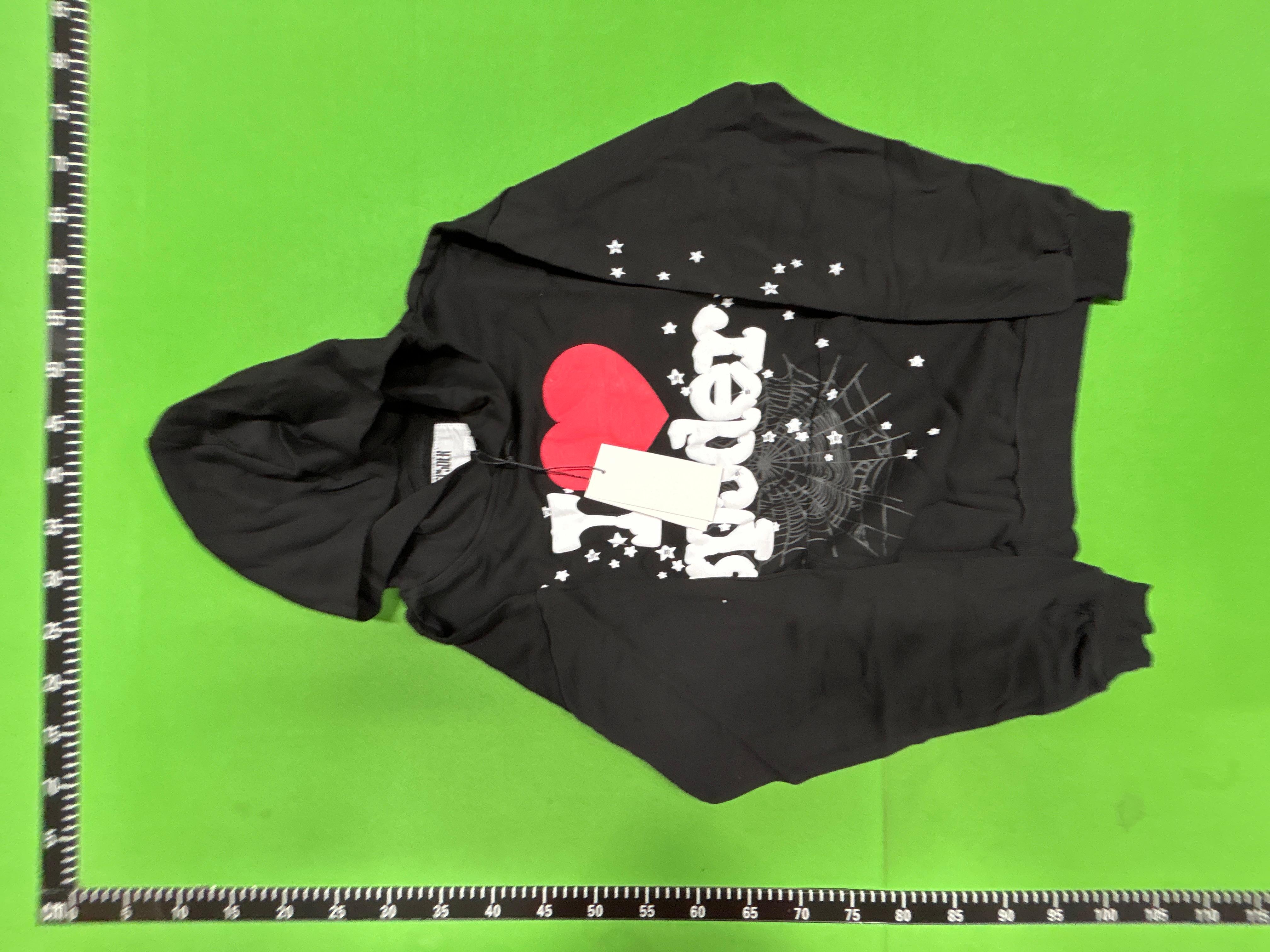 Foto QC 7 de Sp5der Young Thug Hoodie 555555 Spider Web Maroon