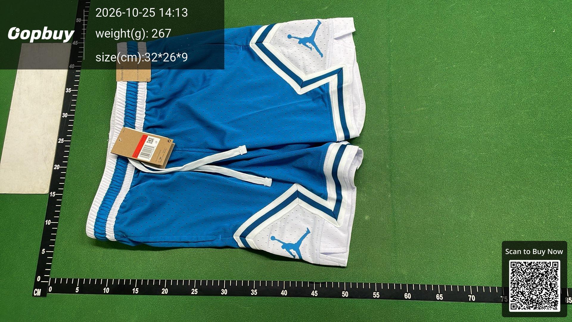 Foto QC 2 de Jordan Diamond Basketball Shorts Mesh White Black