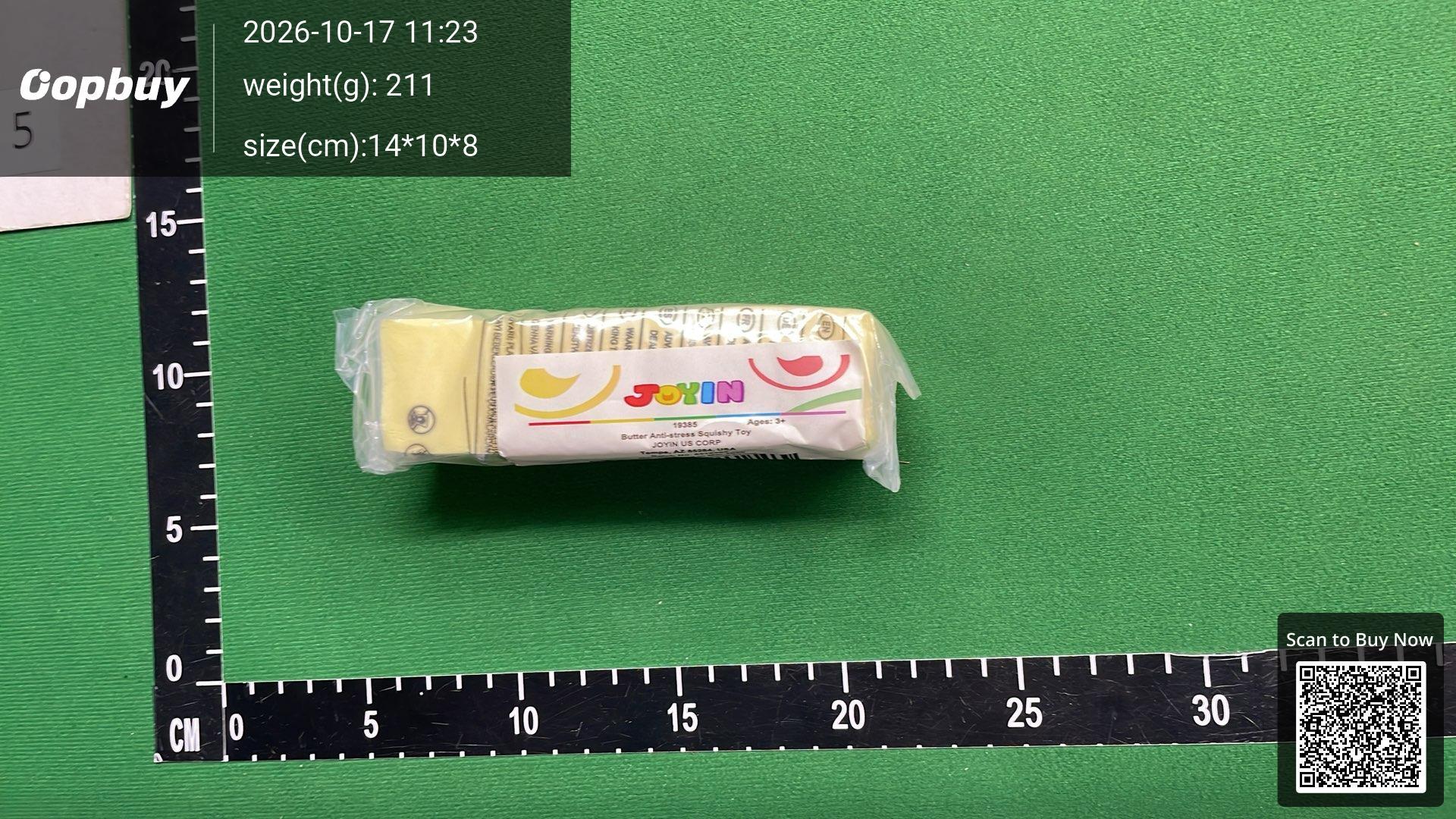 Foto QC 1 de Unbranded Salted Butter Stick PU Slow Rebound Squishy Toy