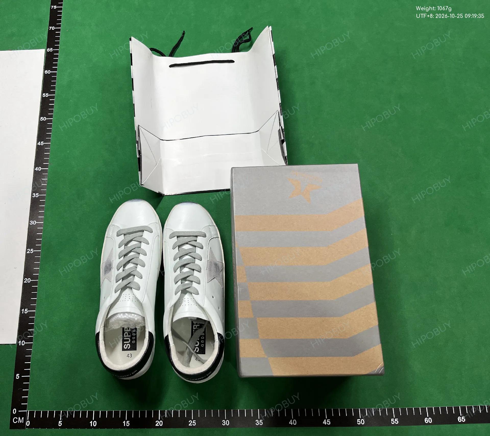 Foto QC 7 de Golden Goose Superstar Low White Pink Glitter Star Light Blue