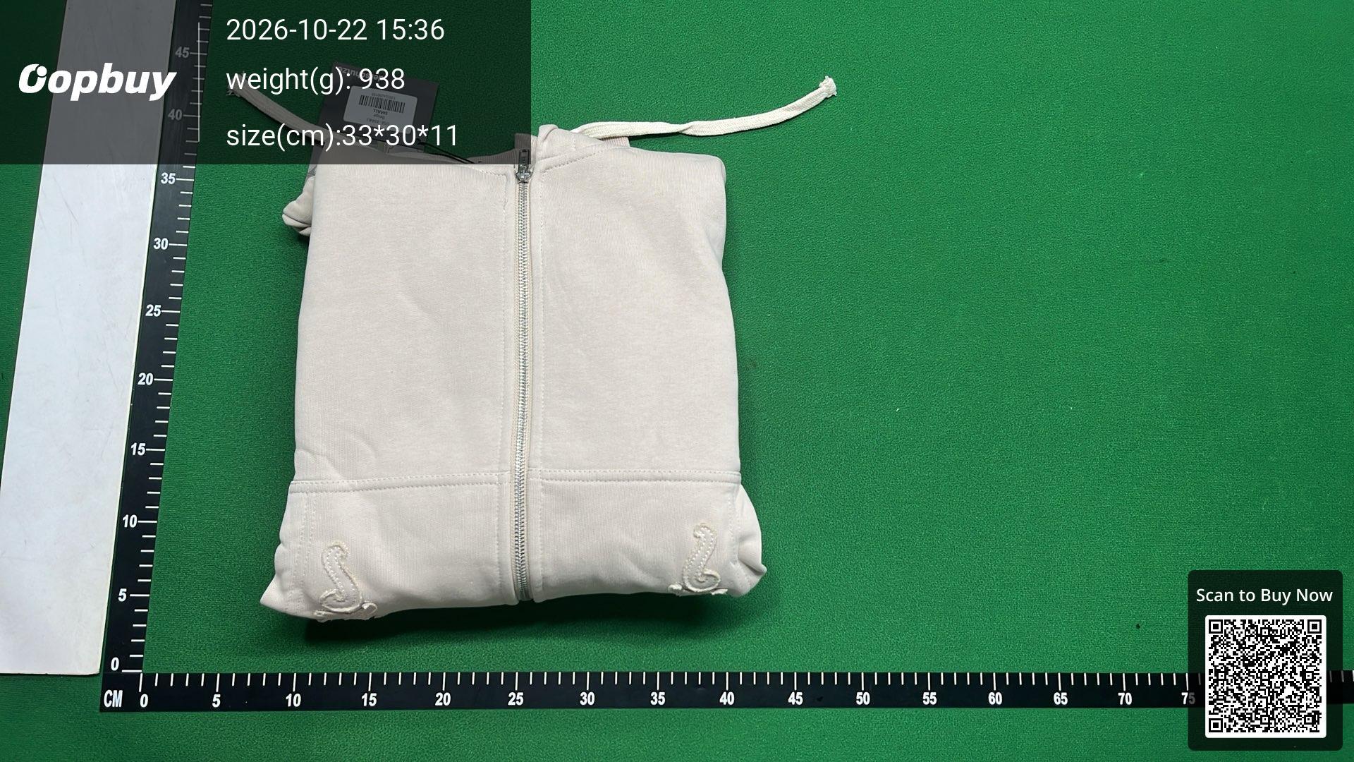 Foto QC 8 de Diesel Western Embroidery Zip-up Hooded Jacket Cream