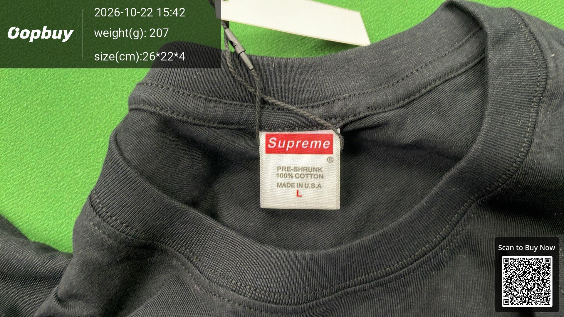 Foto QC 5 de Supreme Burberry Box Logo T-shirt White