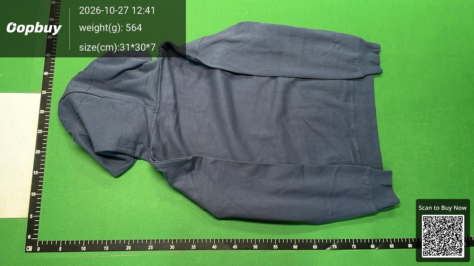 Foto QC 7 de Saint Laurent Sweater Distressed Flag Logo Dark Grey