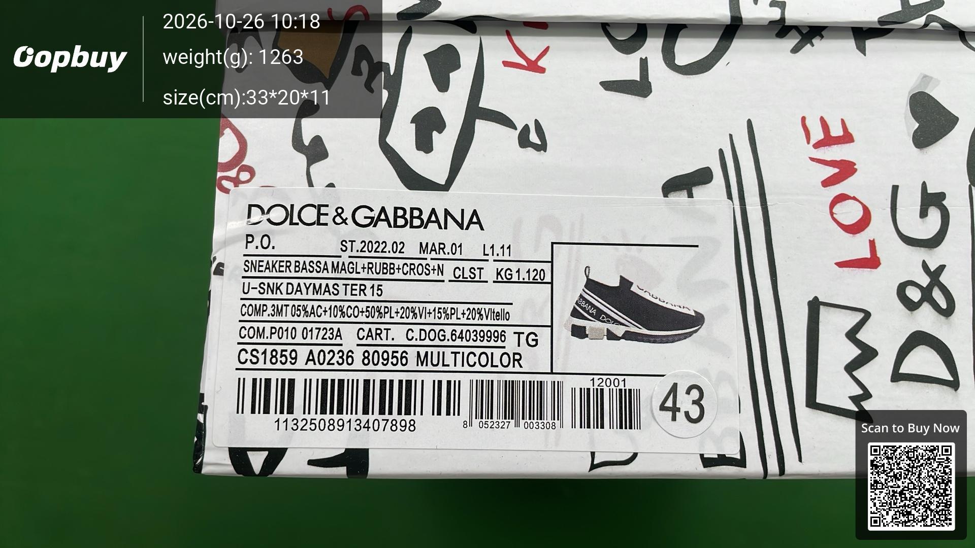 Foto QC 2 de Dolce & Gabbana Portofino Low Black White Silver