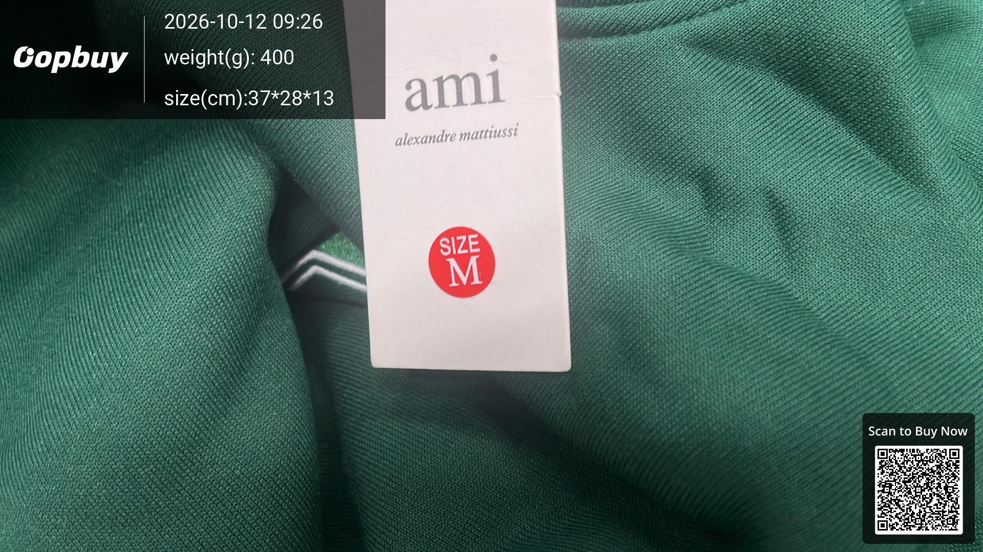 Foto QC 1 de Ami Paris Heart Logo Hoodie White