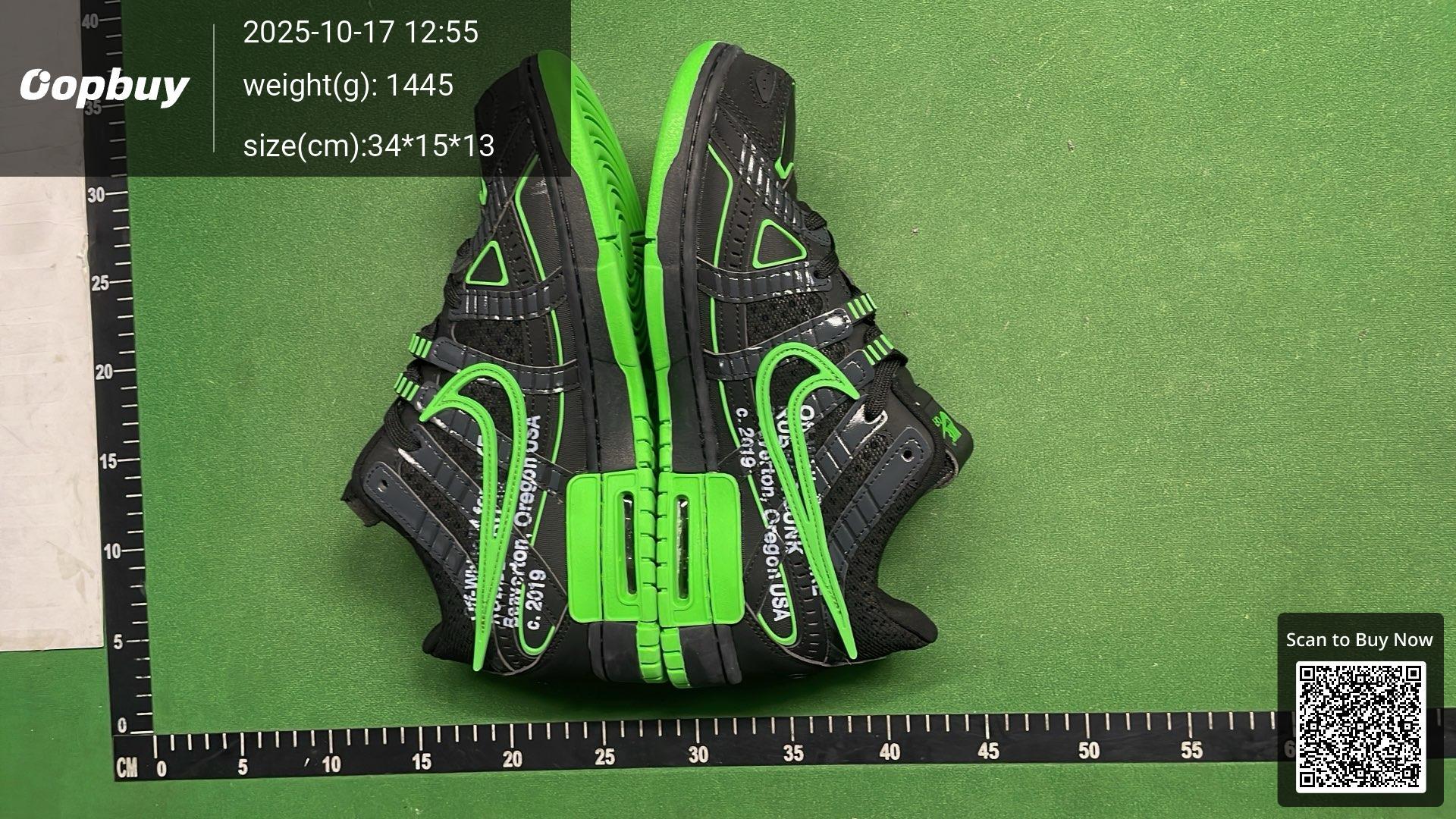 Foto QC 4 de Nike Air Rubber Dunk Low Off-White Green Strike CU6015-001