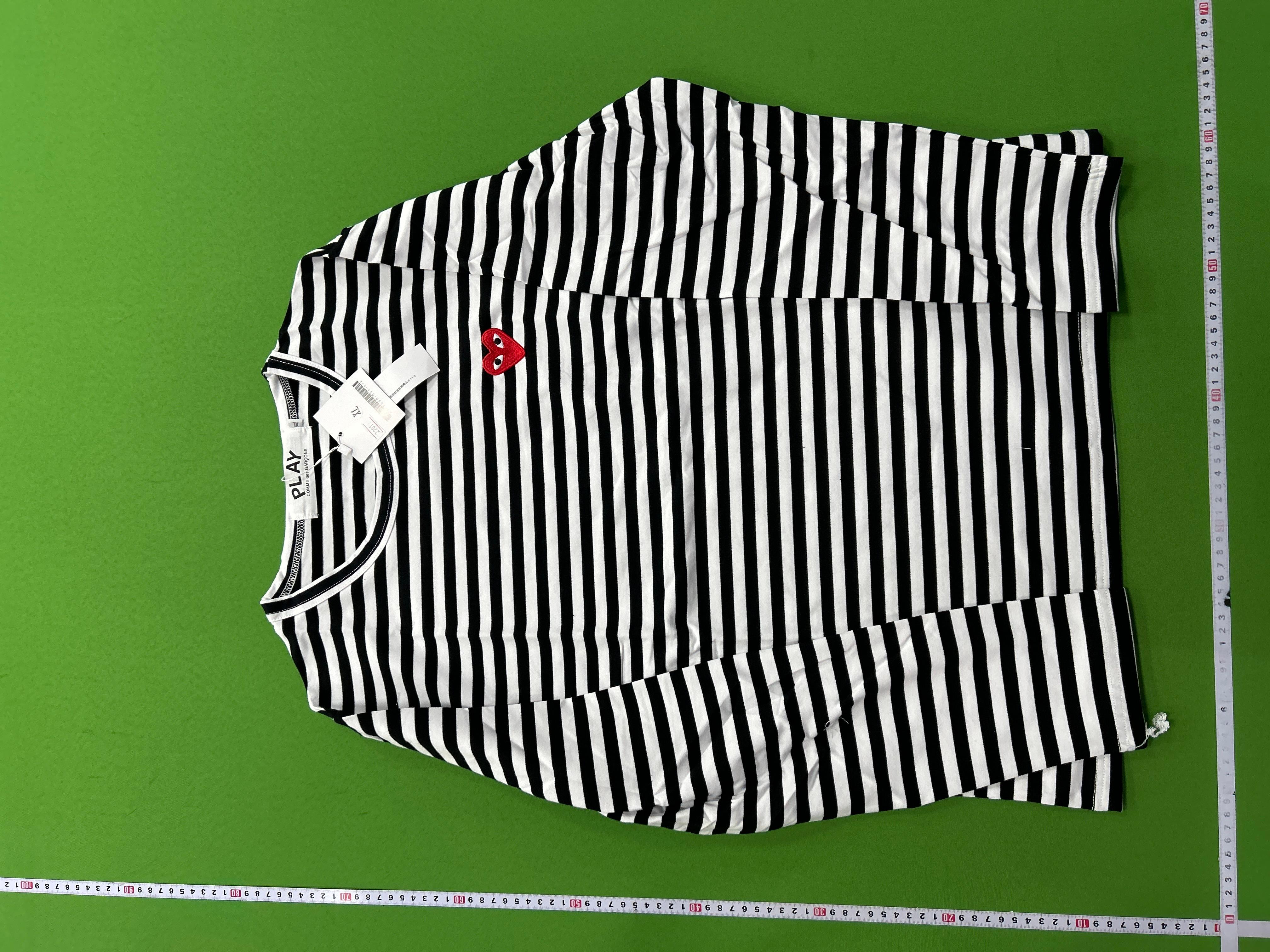 Foto QC 7 de Comme des Garçons Play Double Heart T-shirt White