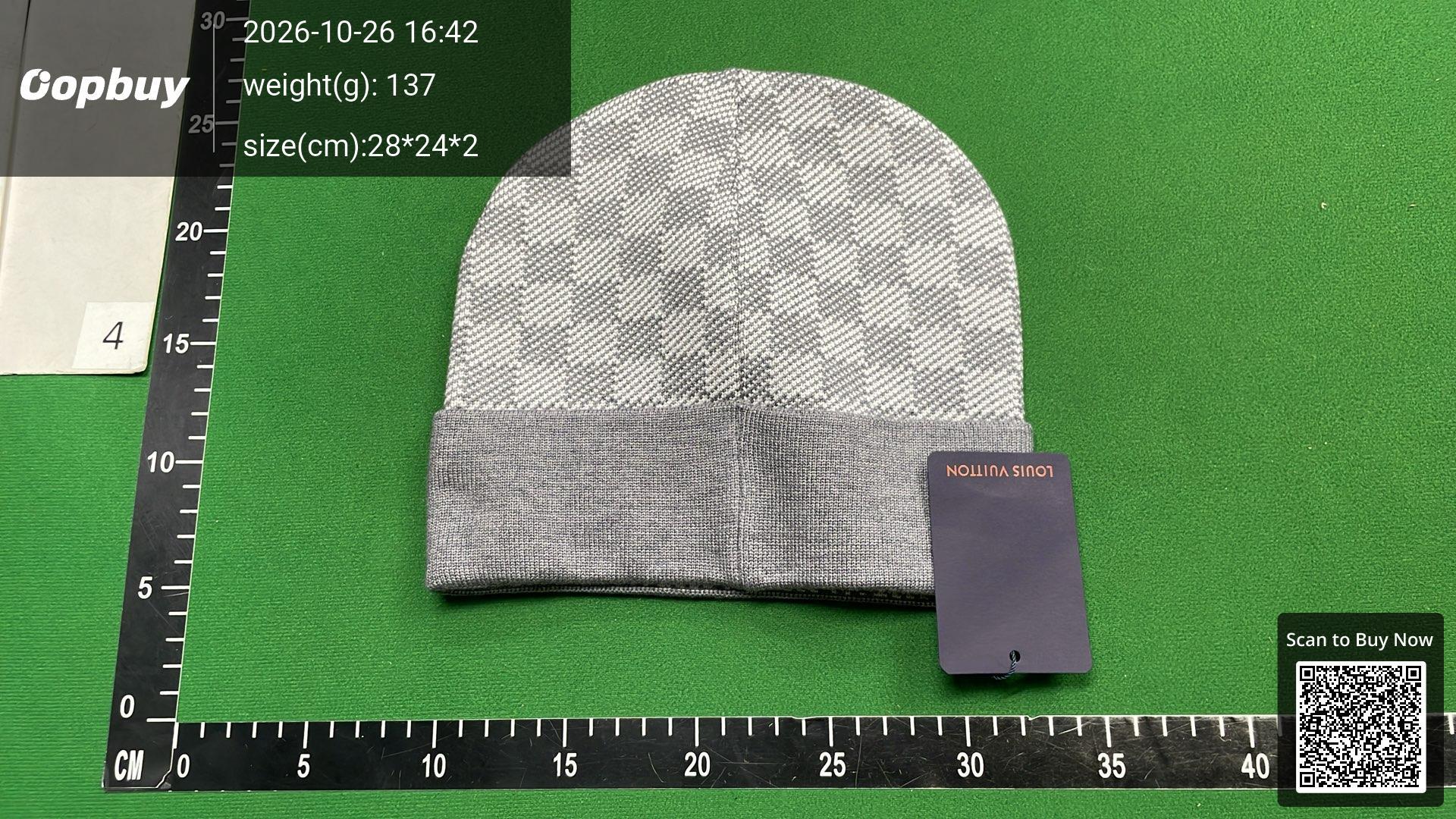 Foto QC 2 de Prada Triangle Logo Beanie Grey