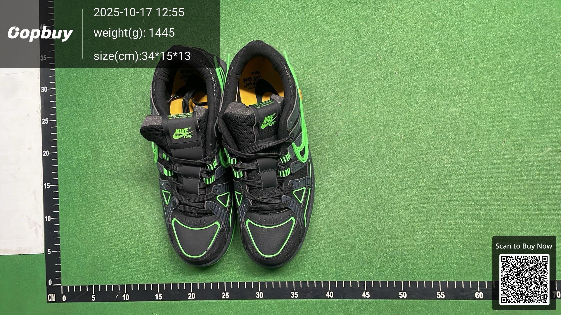 Foto QC 6 de Nike Air Rubber Dunk Low Off-White Green Strike CU6015-001