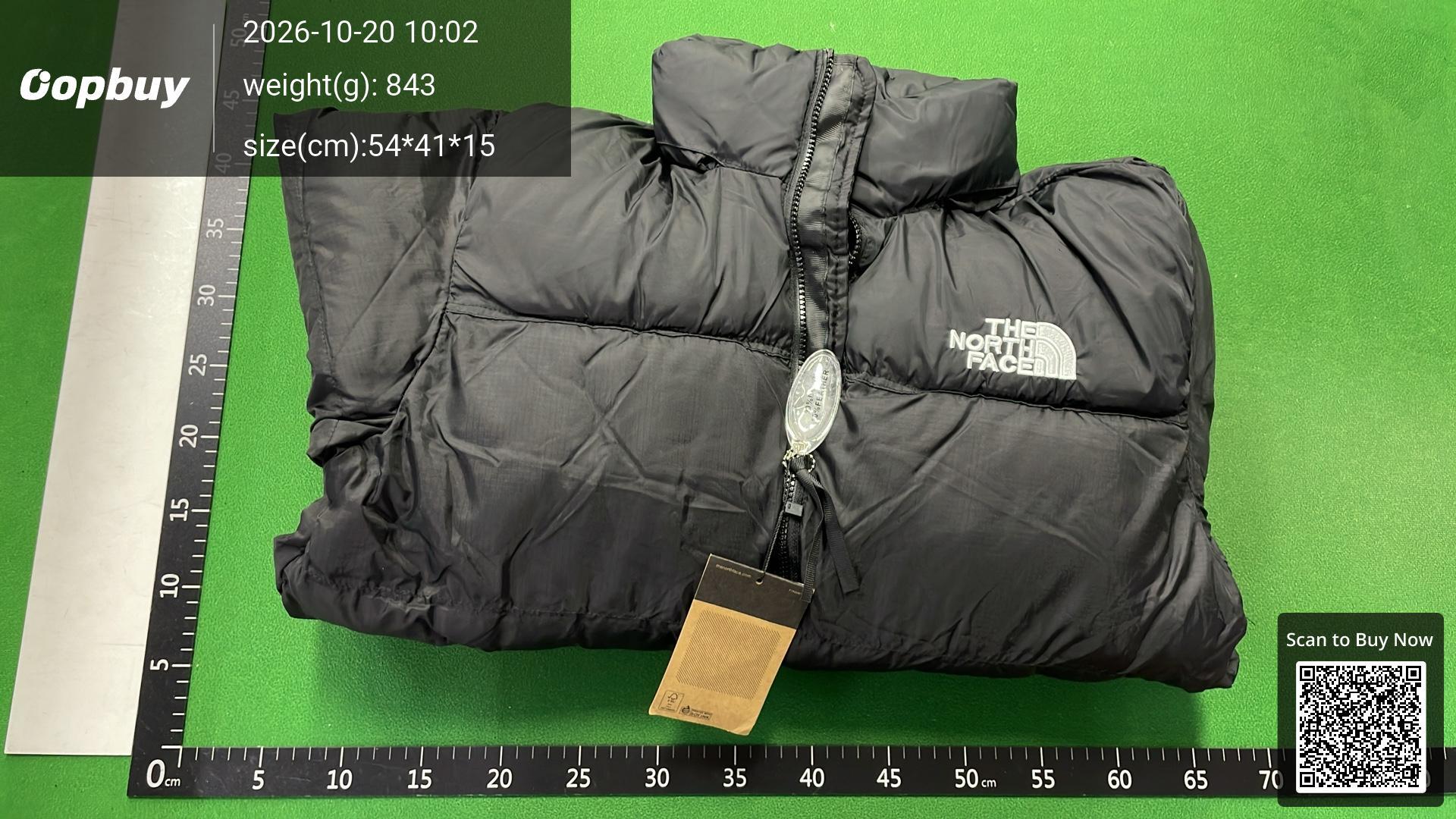 Foto QC 8 de Gucci x The North Face GG Monogram Down Jacket Beige Ebony Black