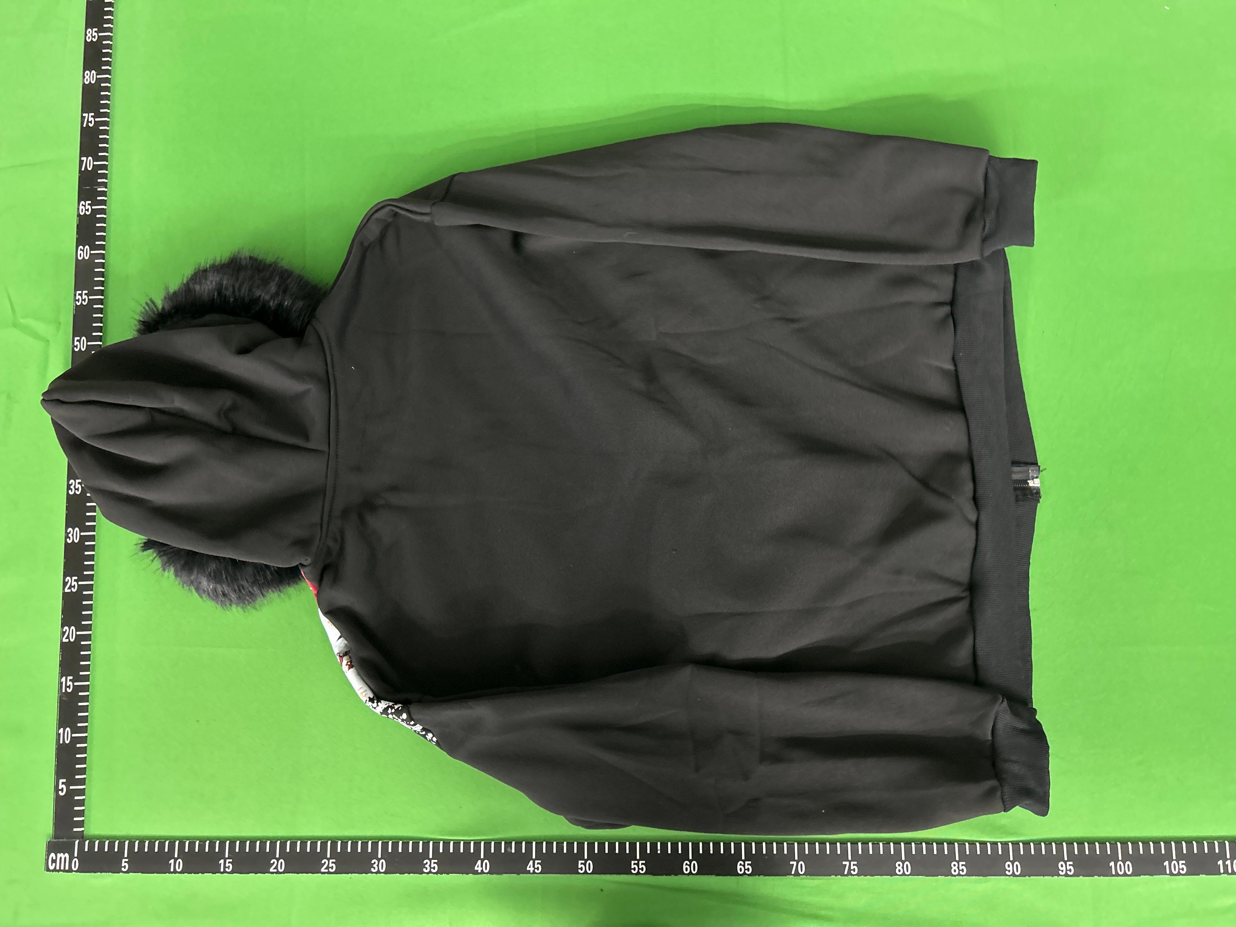Foto QC 4 de Other Zip-Up Jacket Fur Hood Union Jack Black
