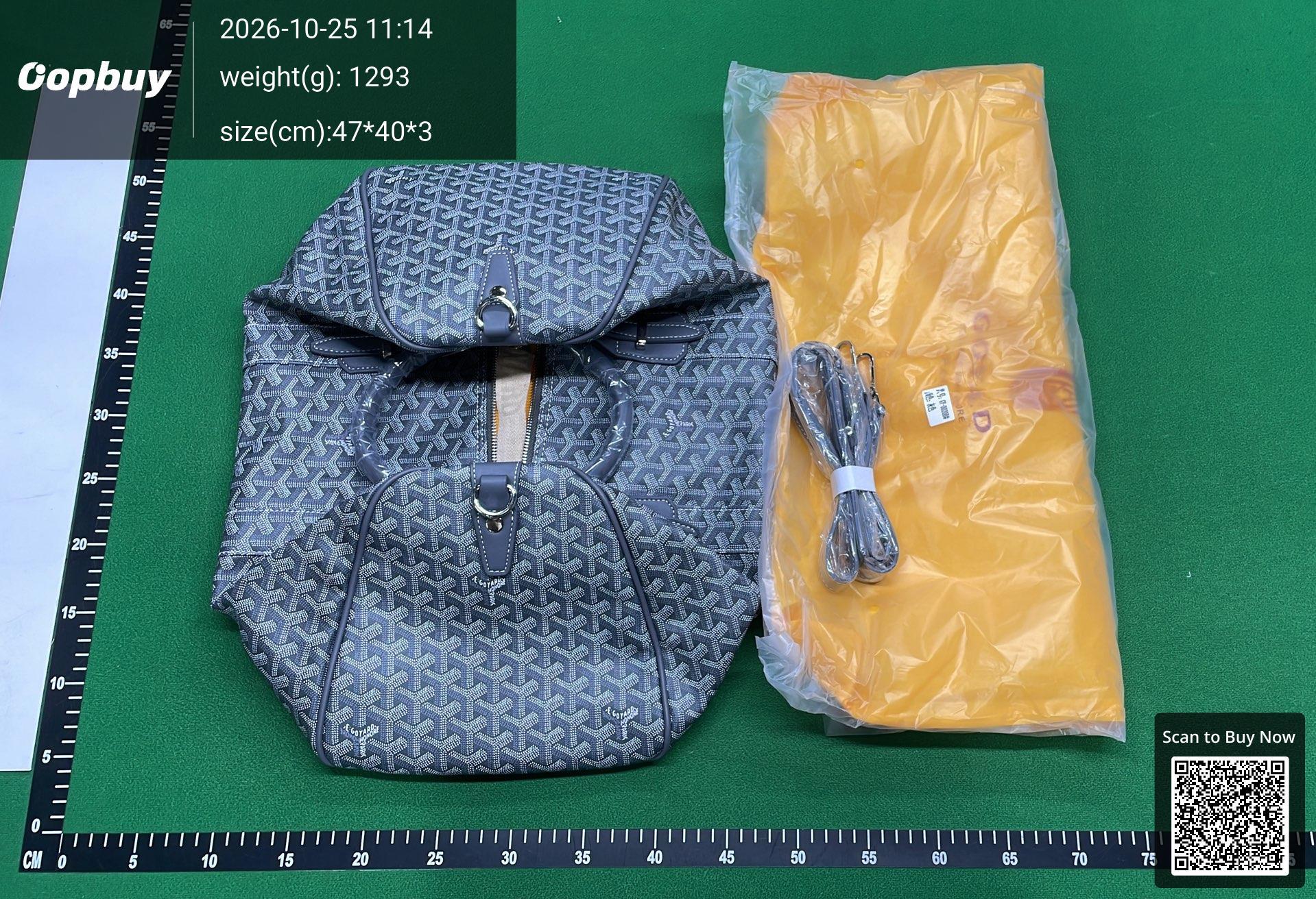 Foto QC 5 de Goyard Boston 50 Green Goyardine Canvas