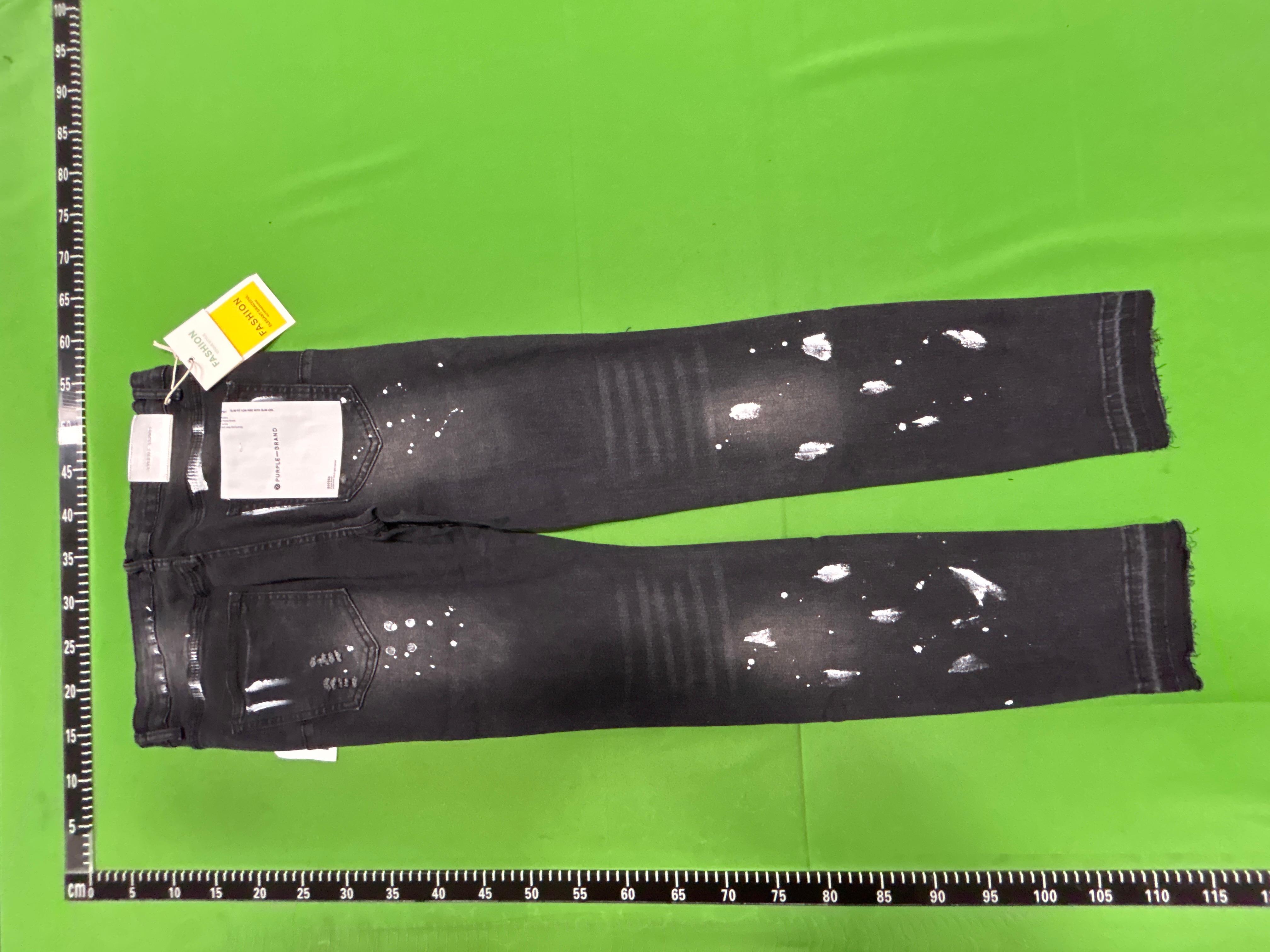 Foto QC 4 de Purple Brand P004 Jeans Flare Paint Splatter Black Dirty Vintage