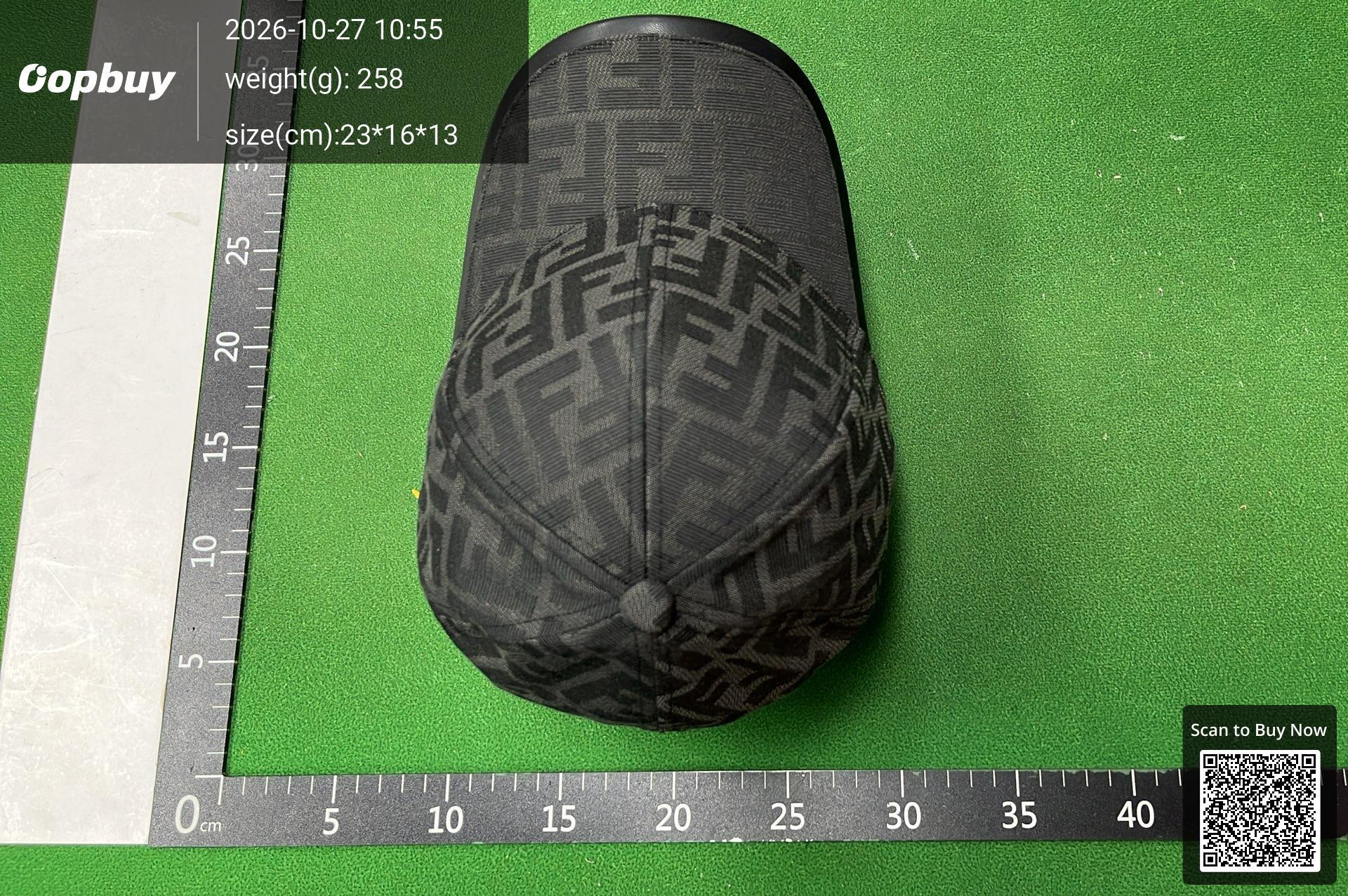 Foto QC 2 de Fendi FF Zucca Cap Brown