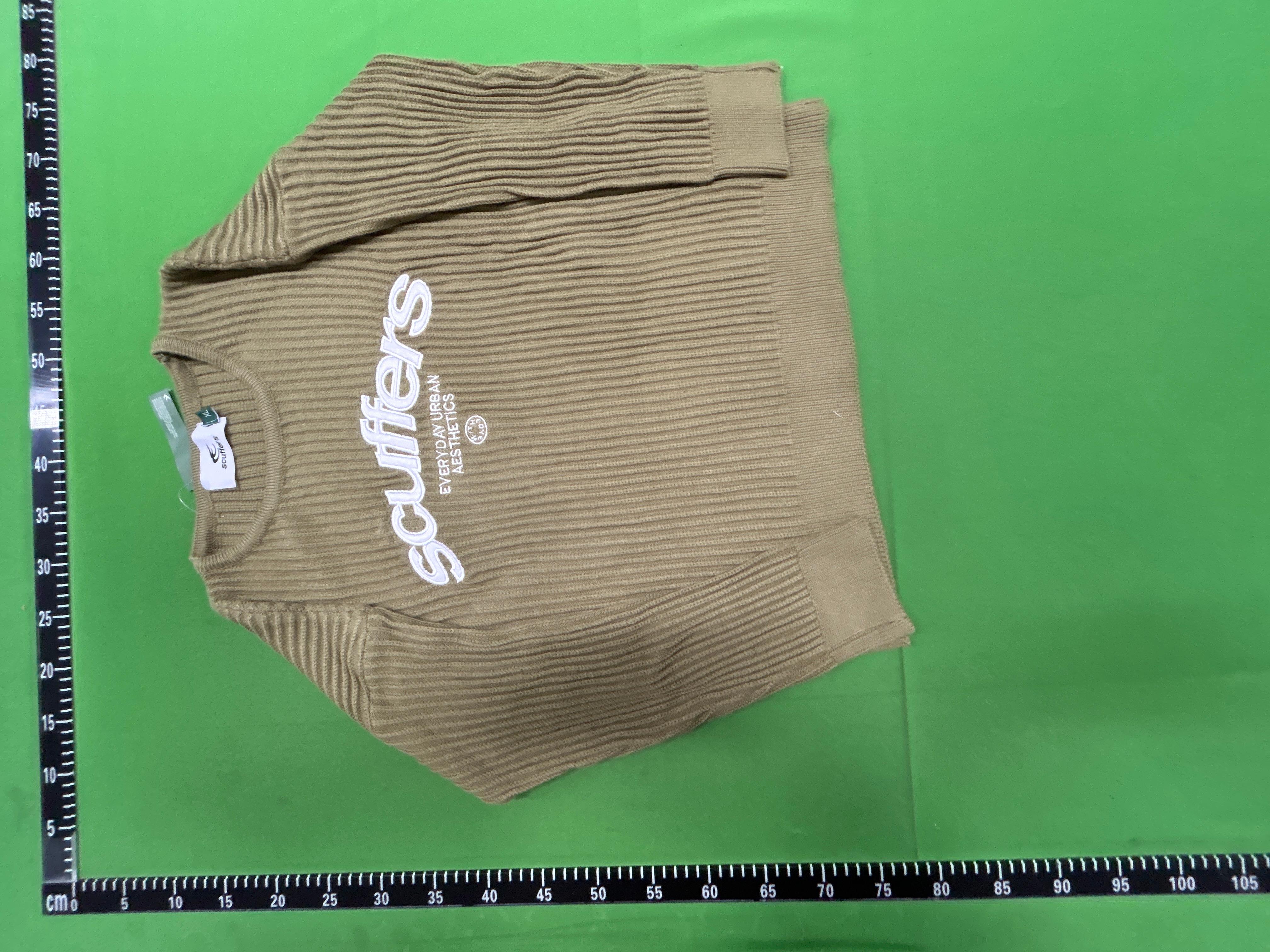 Foto QC 3 de Scuffers Essential Crewneck Sweater Ribbed Knit Green