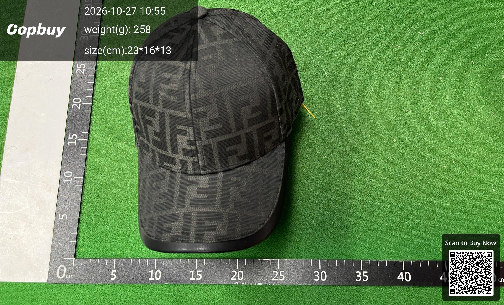Foto QC 1 de Fendi FF Zucca Cap Brown
