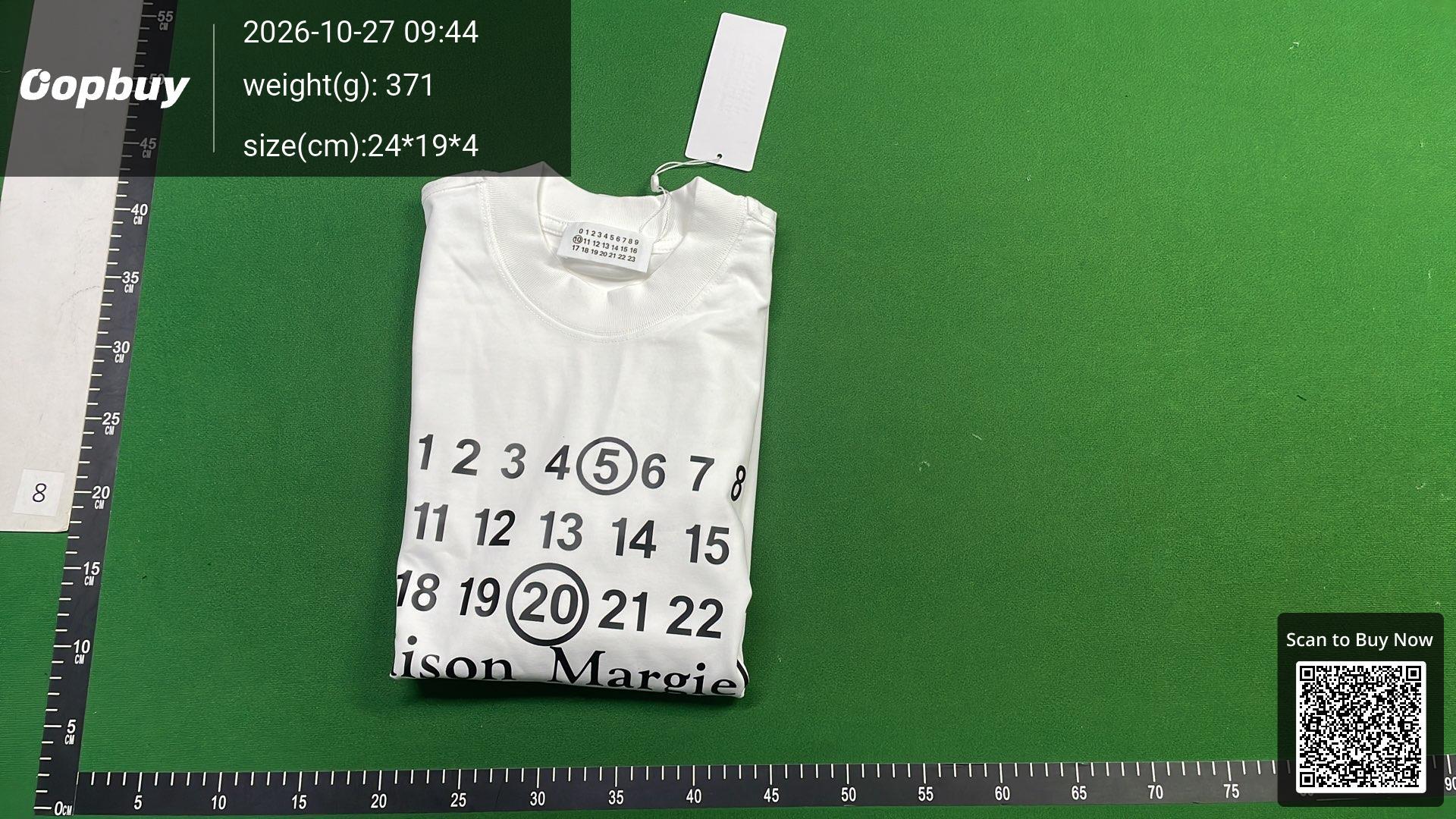 Foto QC 4 de Maison Margiela 8-Ball Earth Graphic Long Sleeve T-shirt White