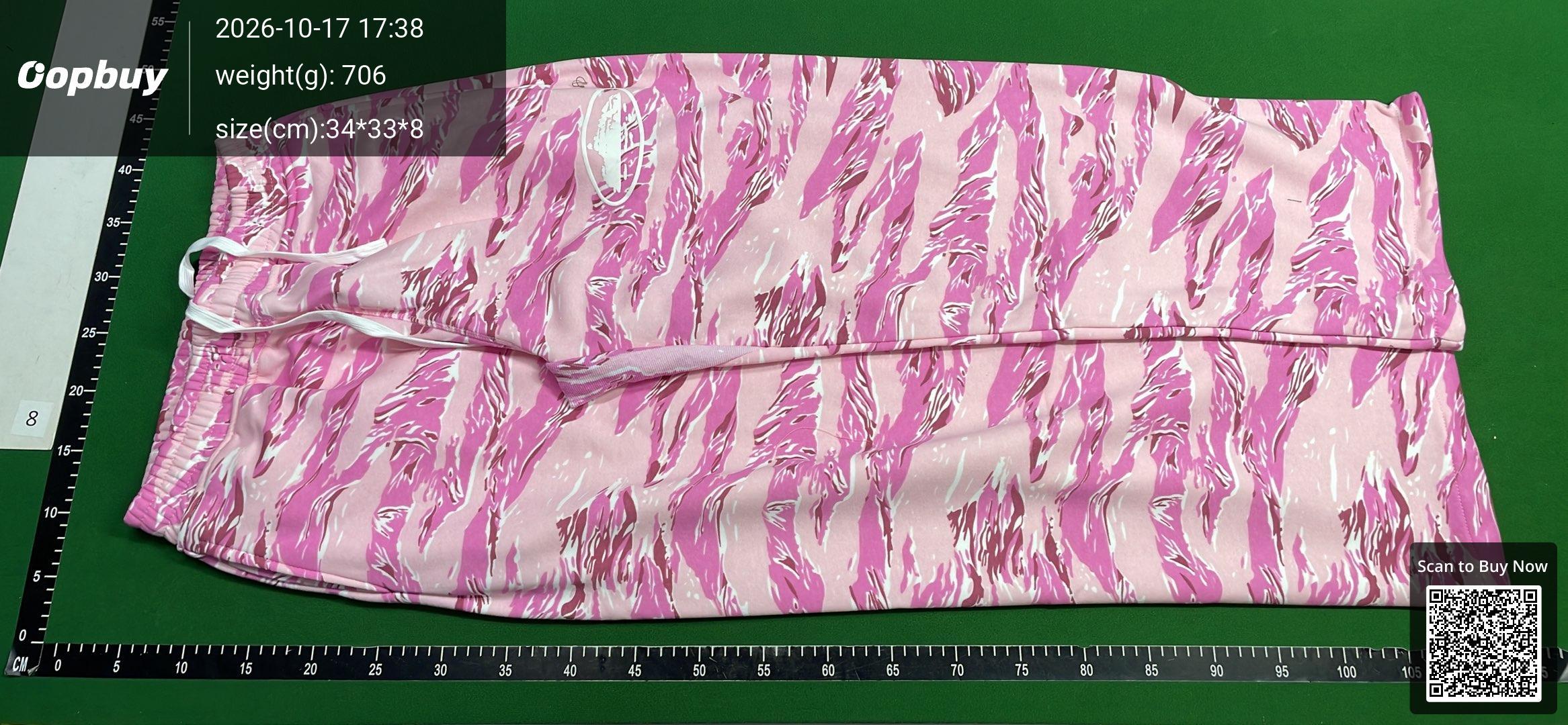 Foto QC 2 de Corteiz Alcatraz Zip Hoodie Jacket Tiger Camo Pink