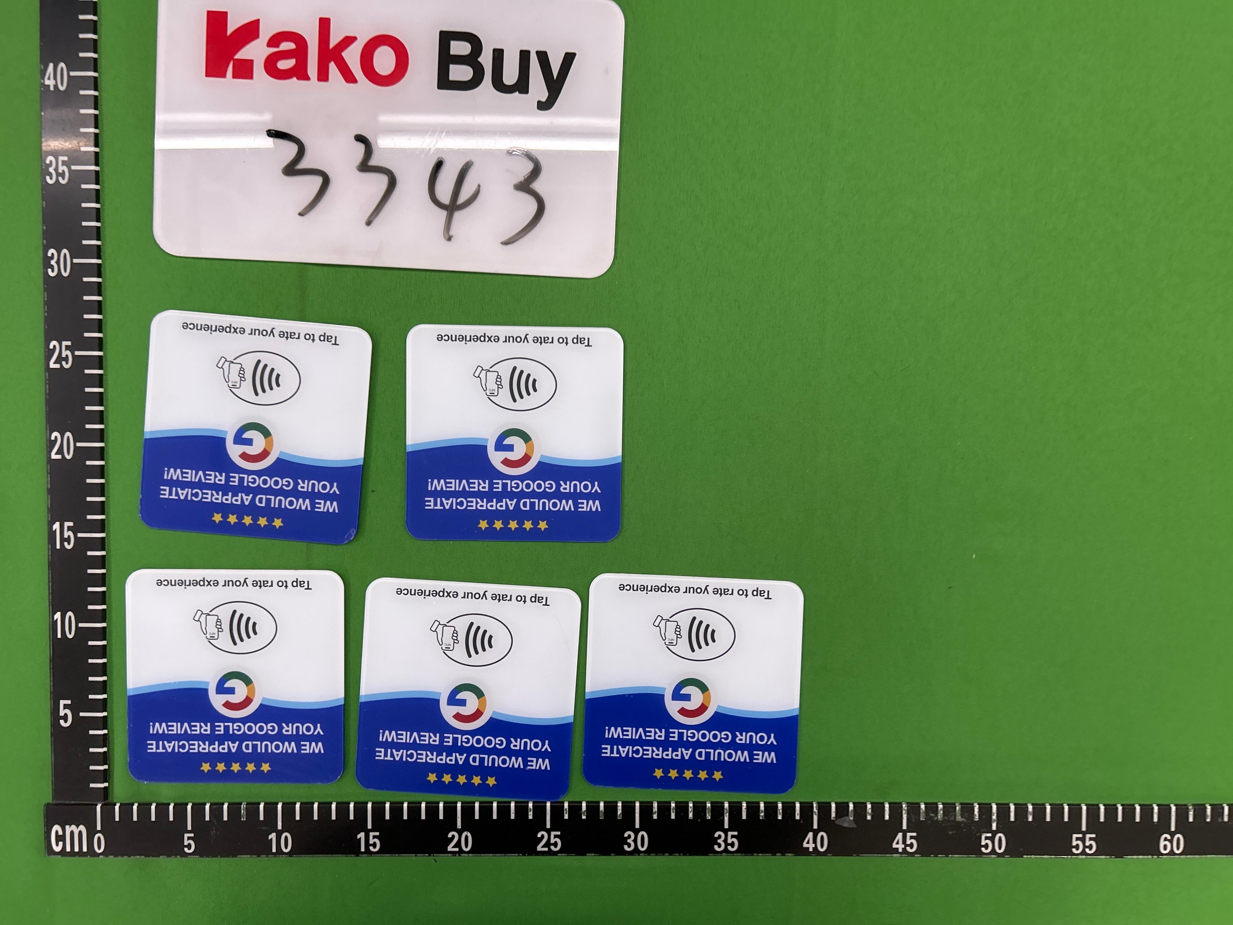 Foto QC 3 de Other Google Review NFC Acrylic Table Sign Blue/White