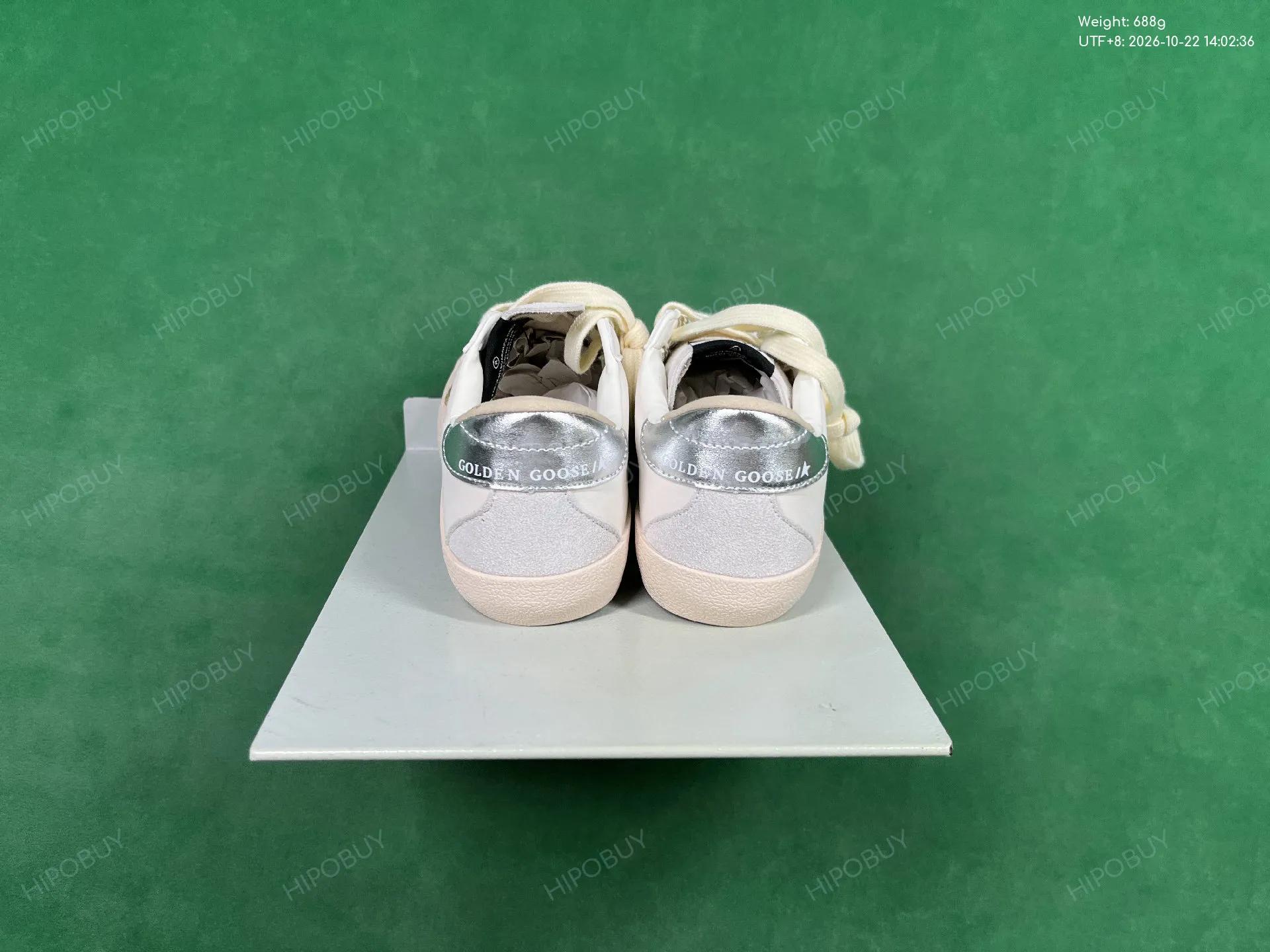 Foto QC 3 de Golden Goose Super-Star Low Leopard Star Silver Glitter