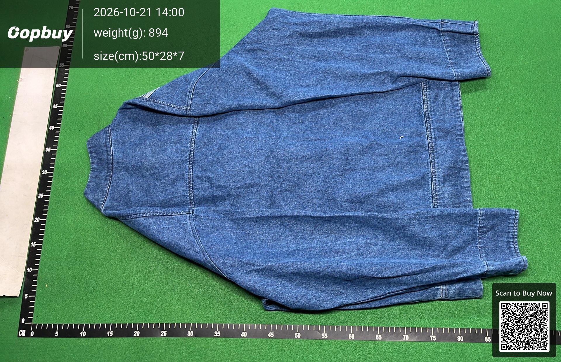 Foto QC 3 de adidas Originals Chinese Style Tang Suit Washed Denim Jacket Blue