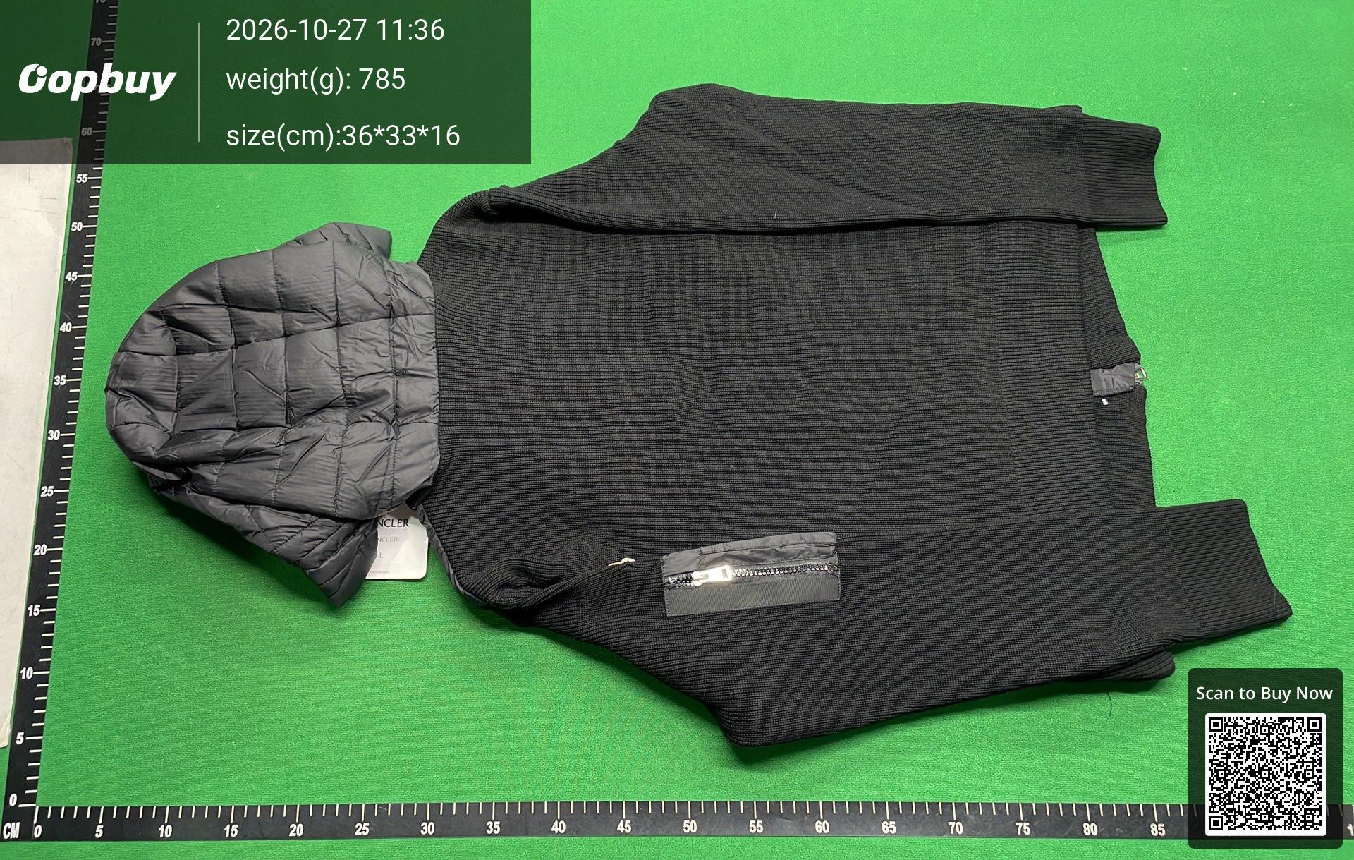 Foto QC 7 de C.P. Company Down Jacket Hybrid Knit Olive