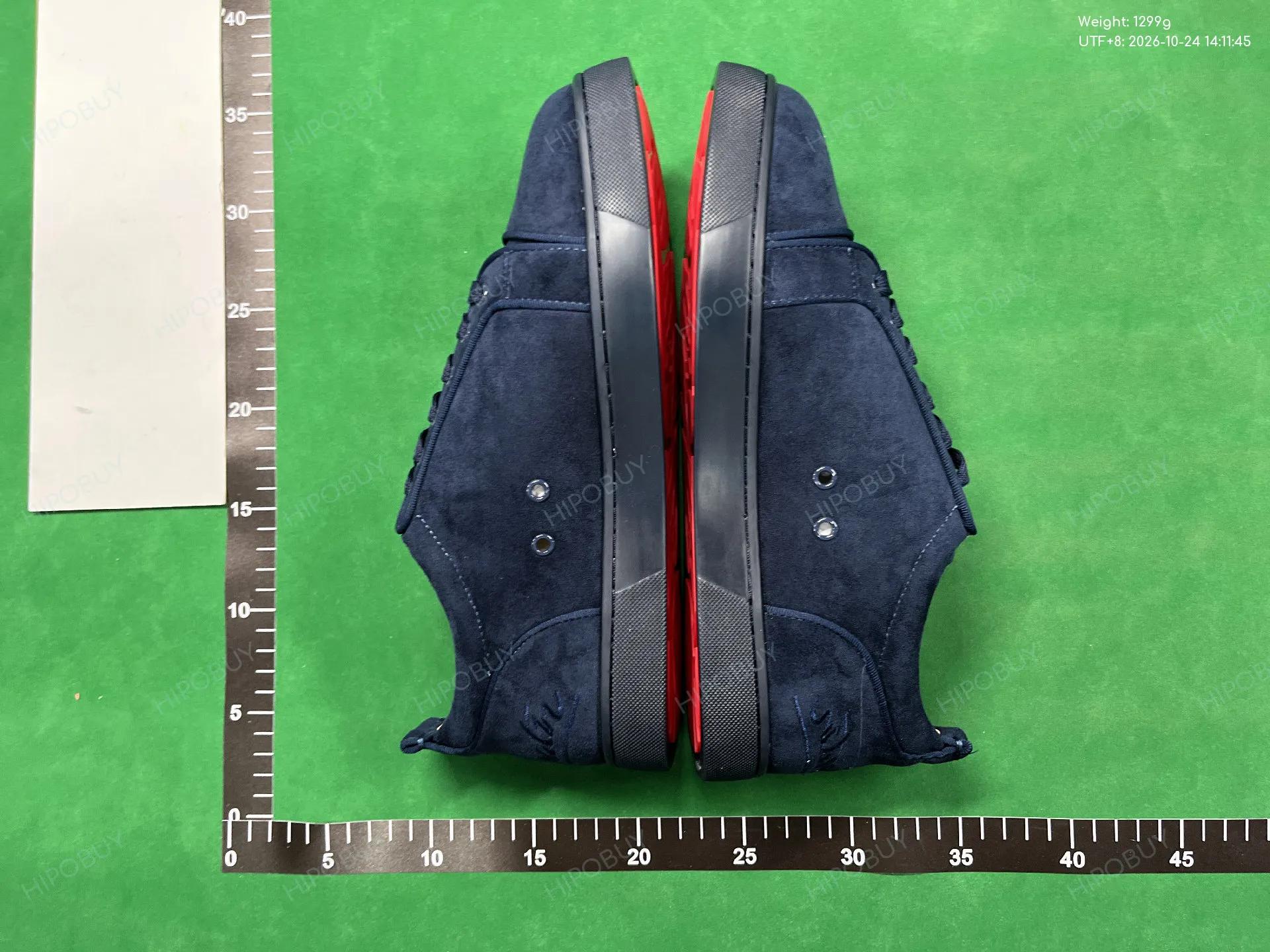 Foto QC 4 de Christian Louboutin Louis Junior Low Navy Blue Suede