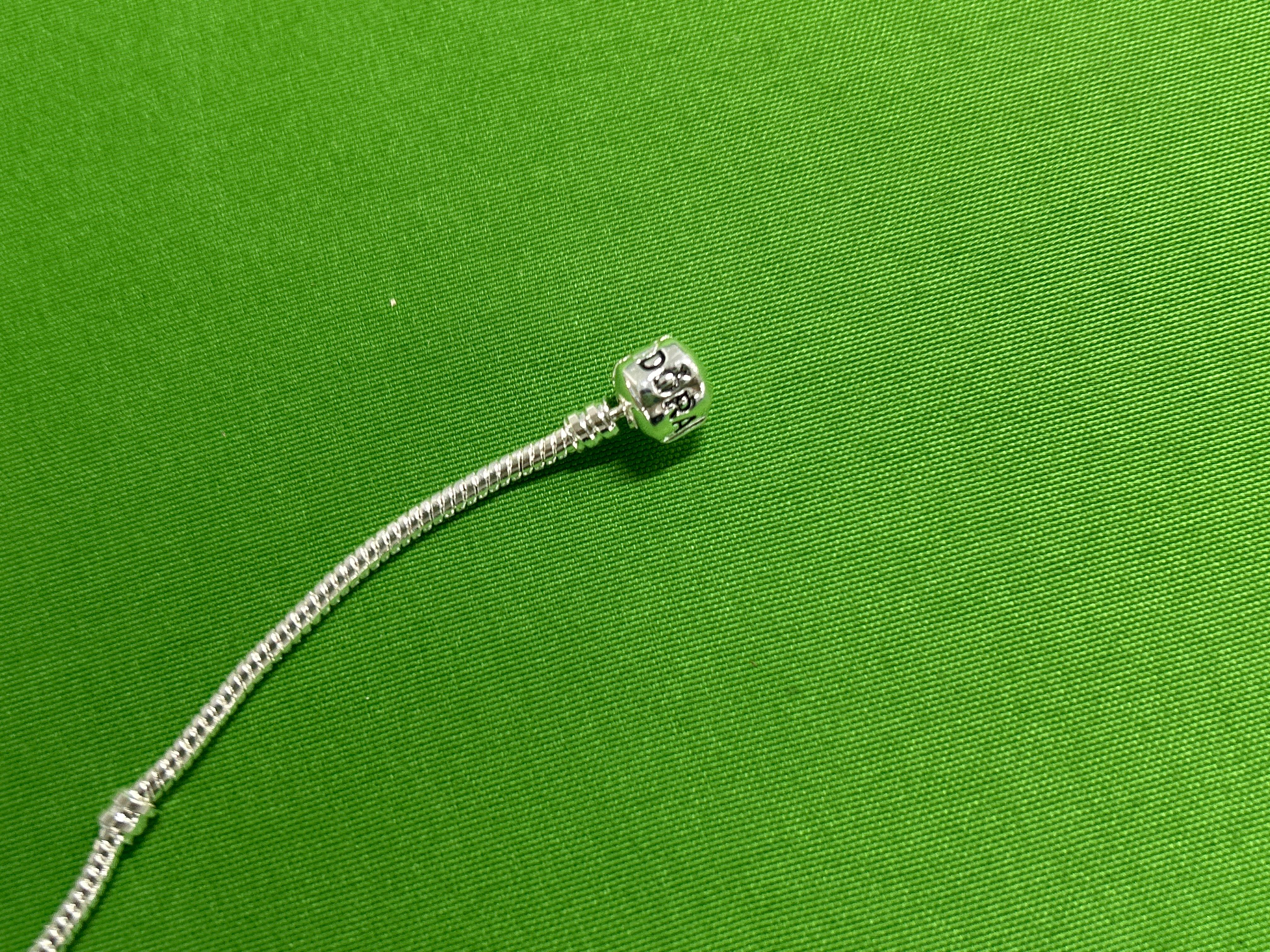 Foto QC 2 de Other Heart Clasp Snake Chain Bracelet Silver